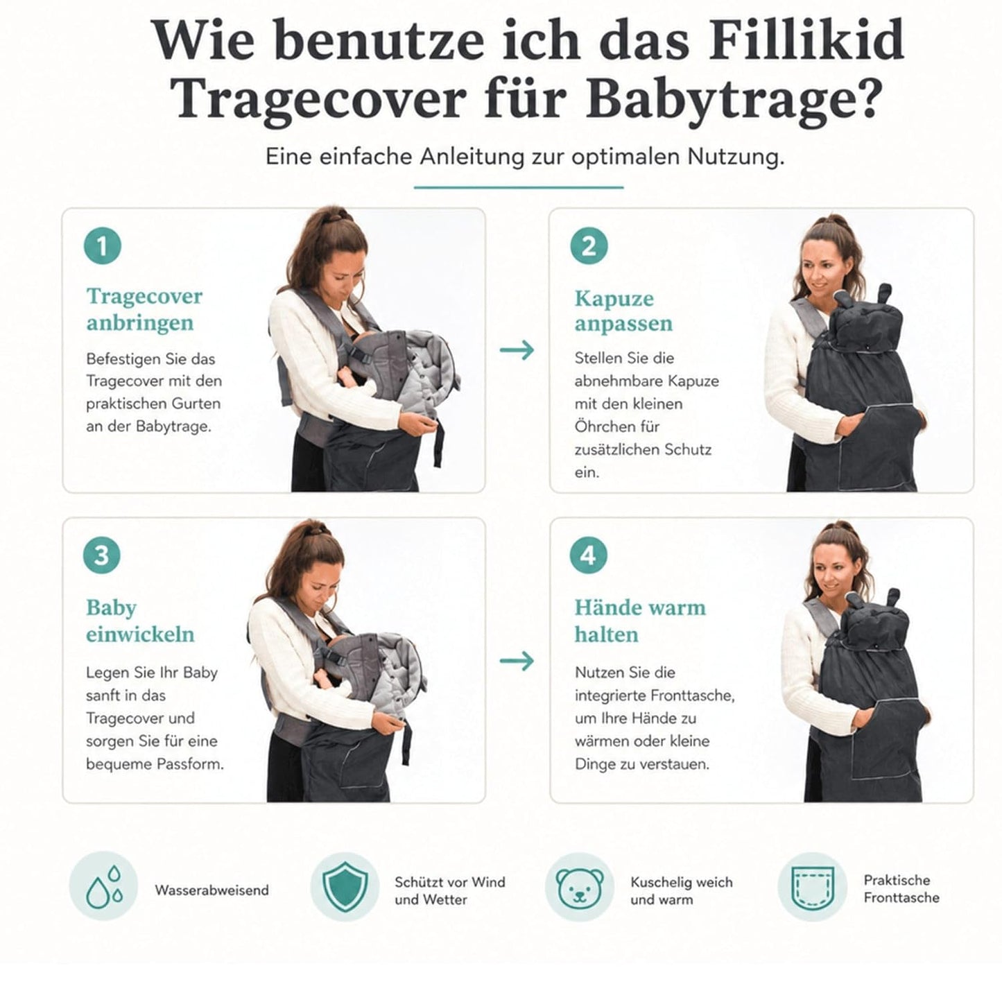 Universal-Tragecover für Kindertrage