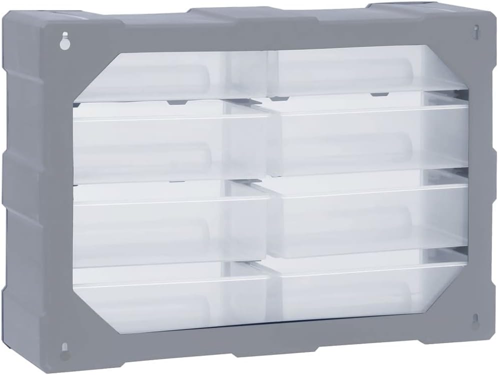 Multi Schubladen-Organizer, Grau 8 Schubladen