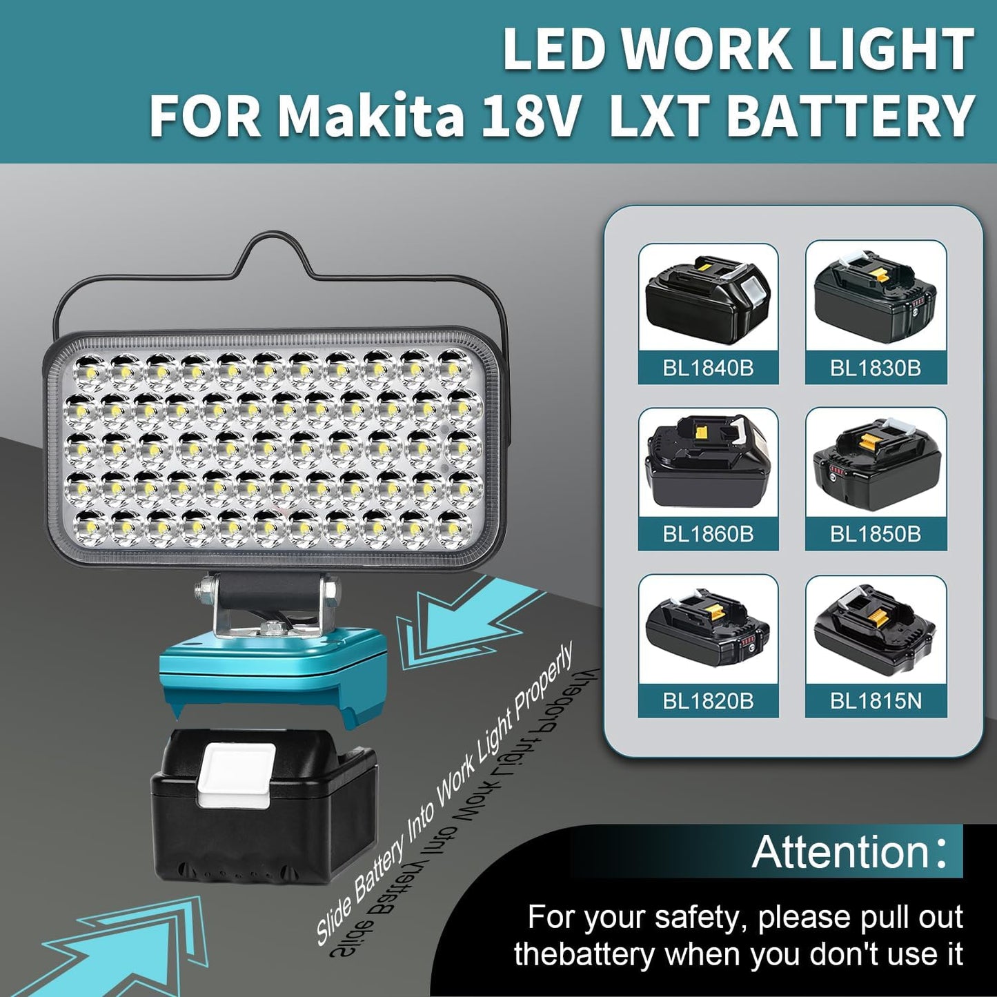 LED-Arbeitsleuchte, Mehrfarbig