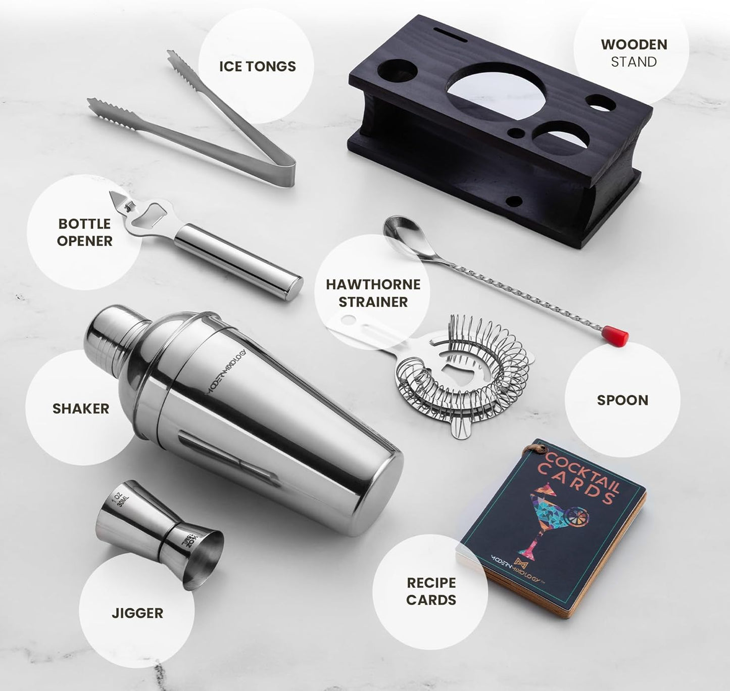 Barkeeper Set, Schwarzes