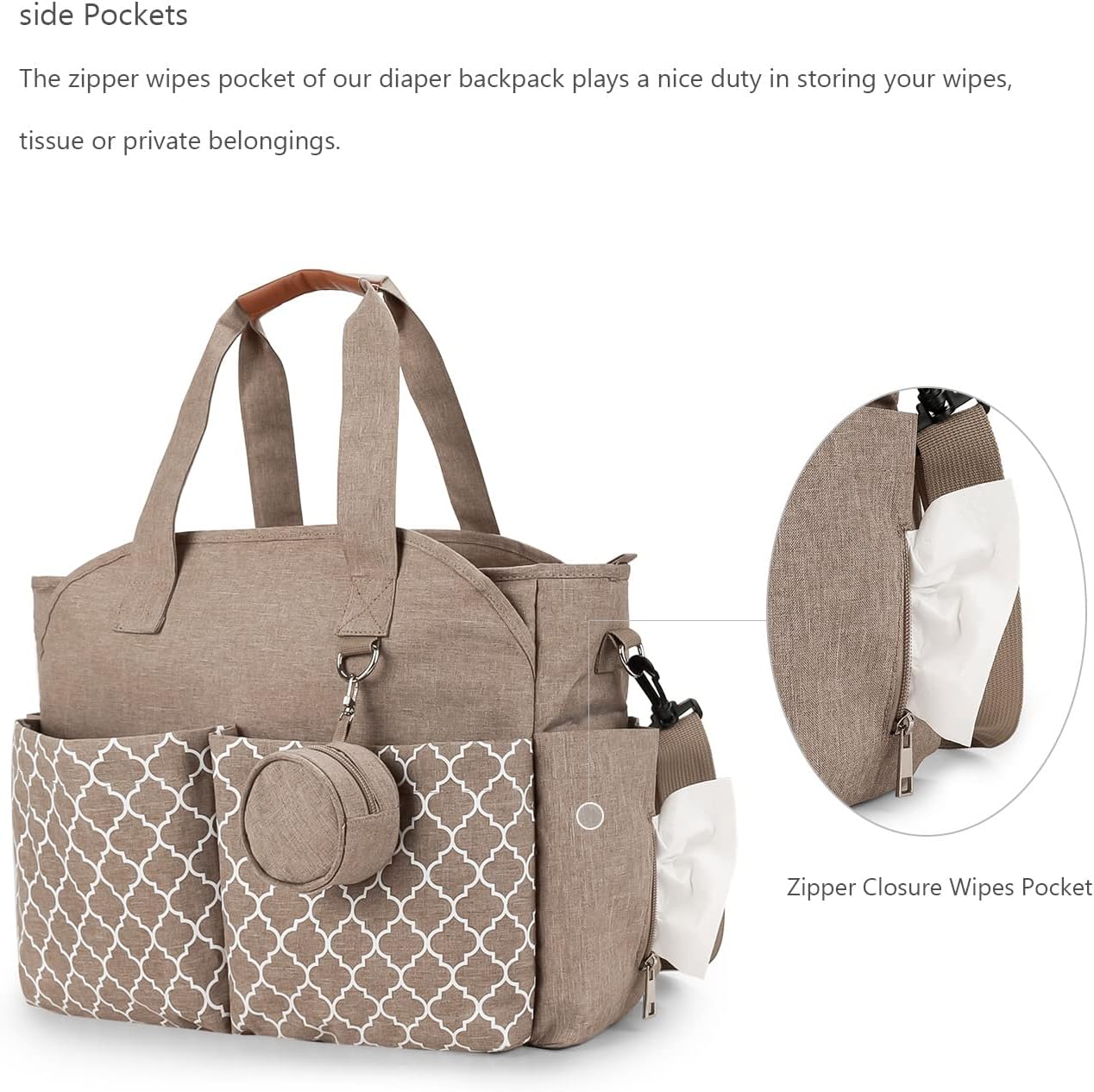 Multifunktionale Wickeltasche, Gelb