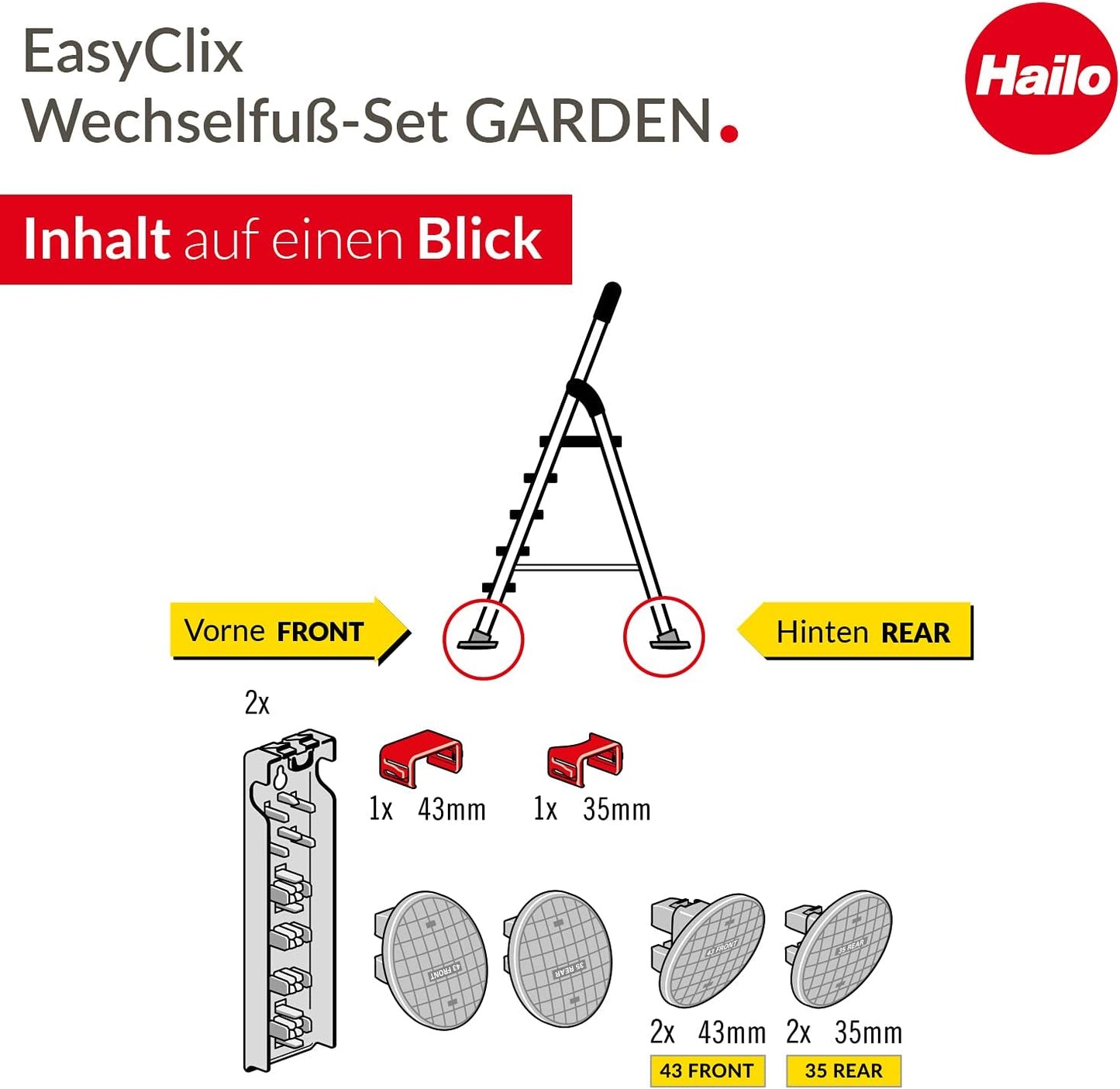 EasyClix Wechselfuss-Set, Garden Single