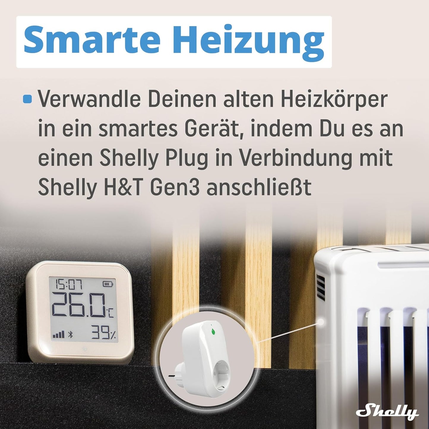 WLAN-Temperatur- und Feuchtigkeitssensor Gen3, weiss