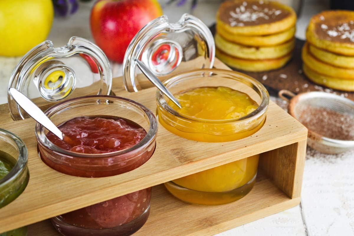 Gewürzgläser-Set mit Holzgestell
