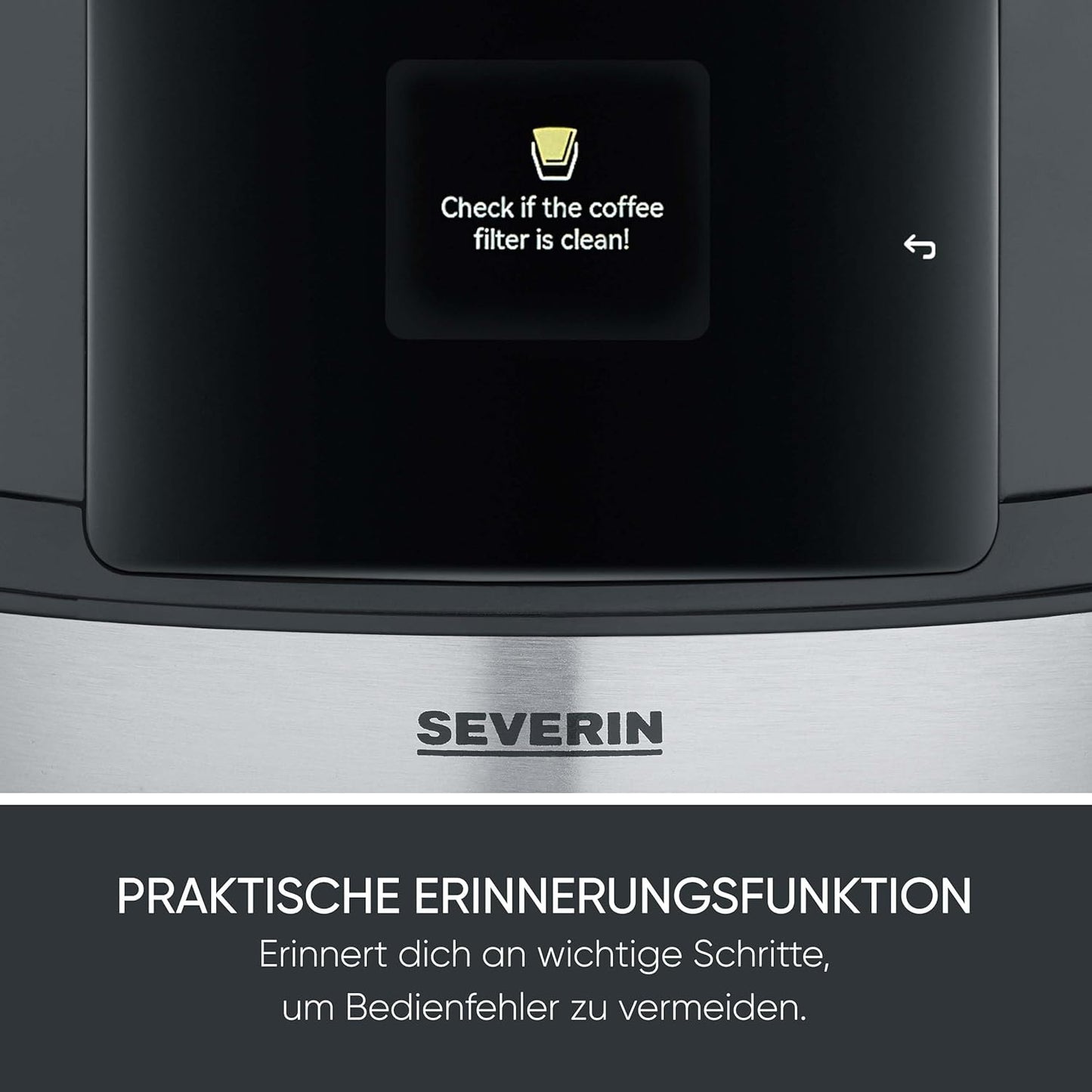 Filterkaffee-Vollautomat mit Thermokanne, Mit Thermokanne