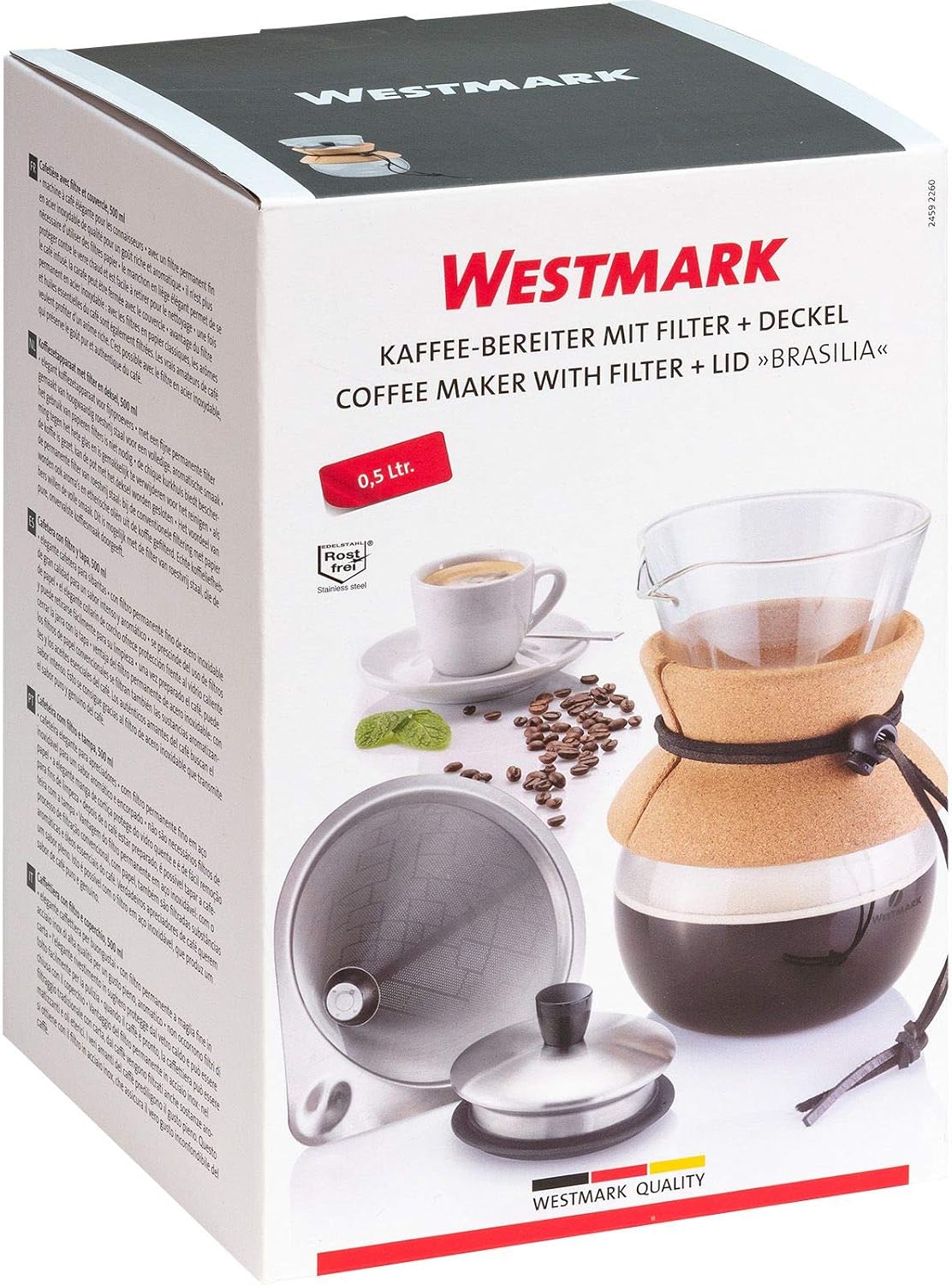 Kaffeebereiter Brasilia mit Permanentfilter, Kaffeebereiter