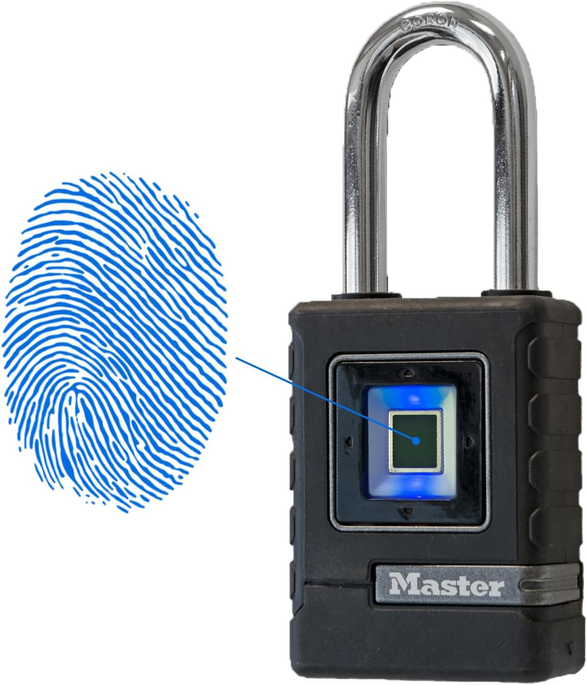 Vorhängeschloss 4901EURDLHCC mit Fingerabdruckerkennung, Medium Bügel + Biometrisch (Fingerabdruck)