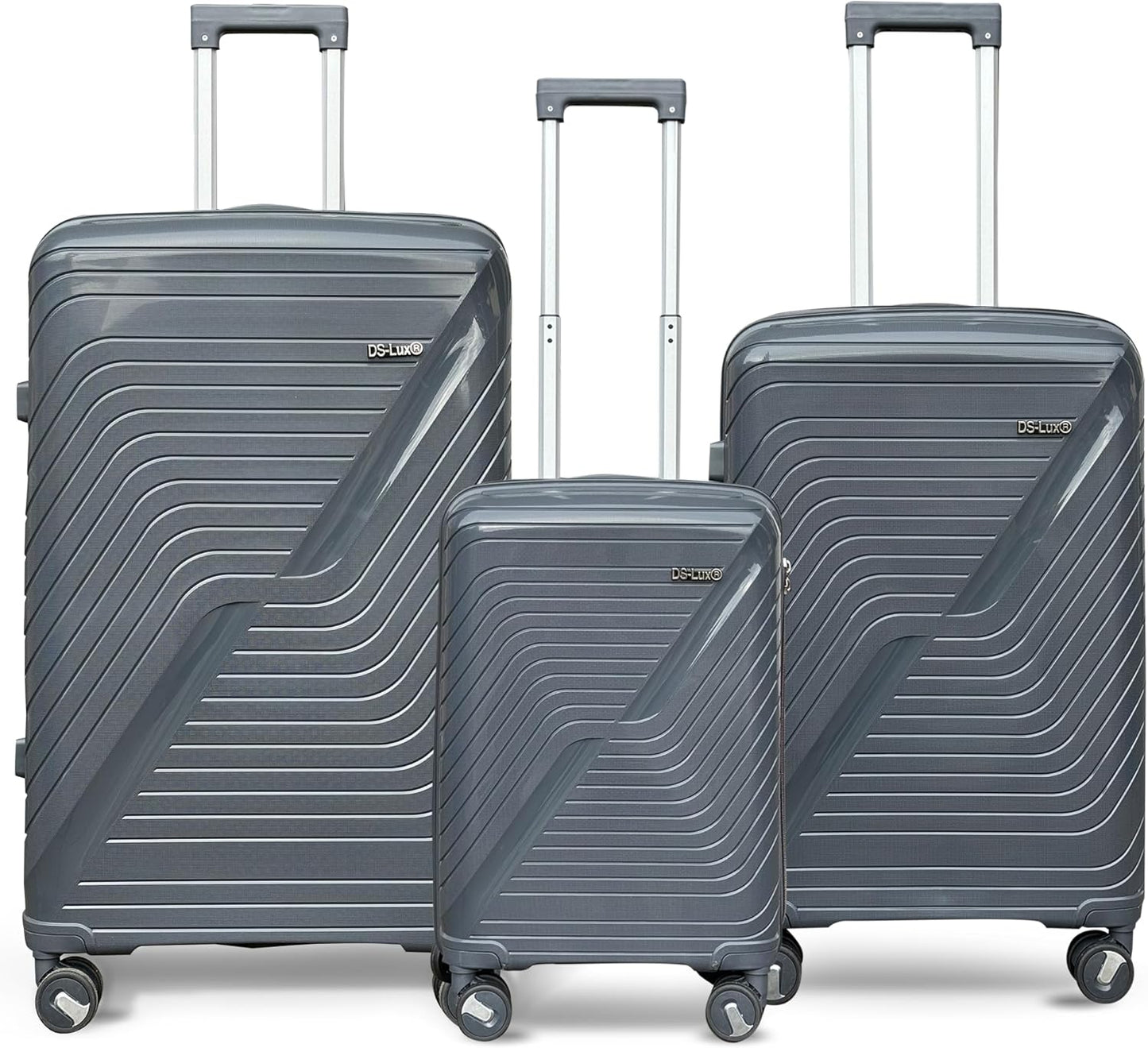 3-teiliges Hartschalenkoffer-Set, Grau V3 Set