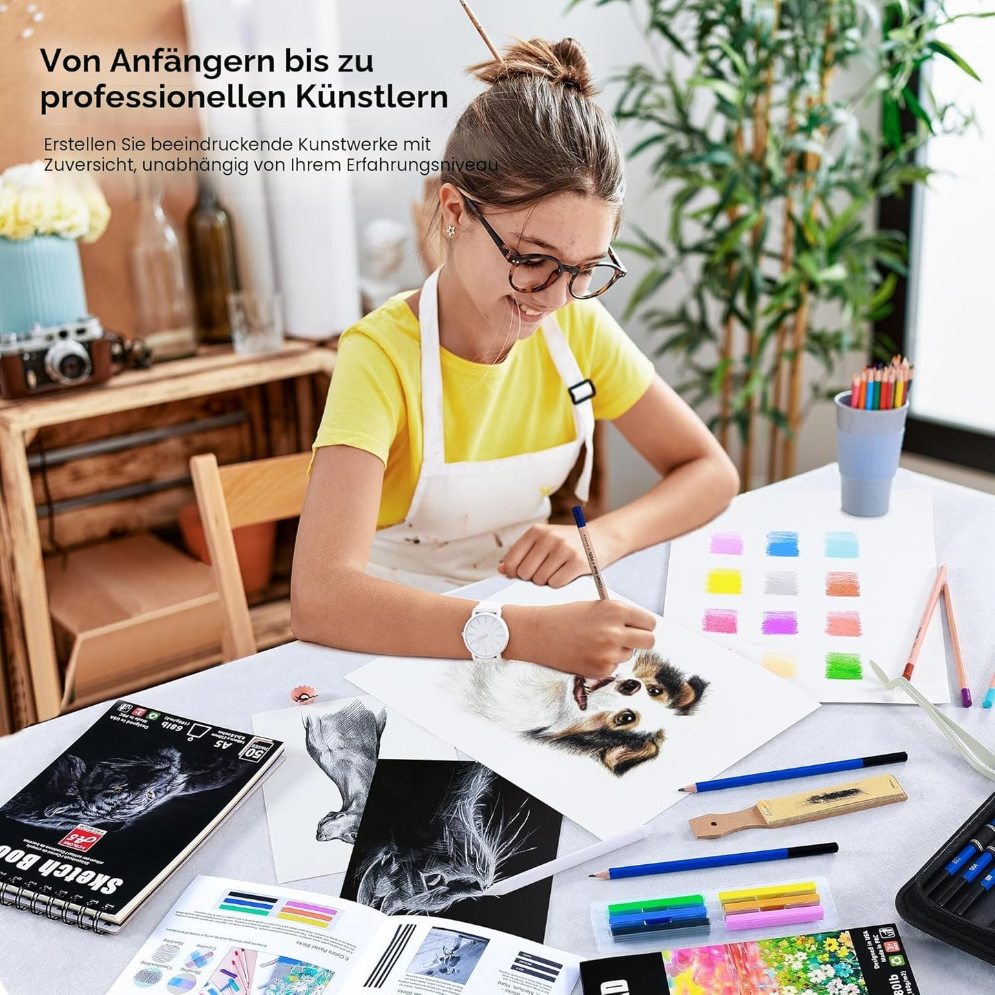 Skizzier- und Zeichenkunst-Set