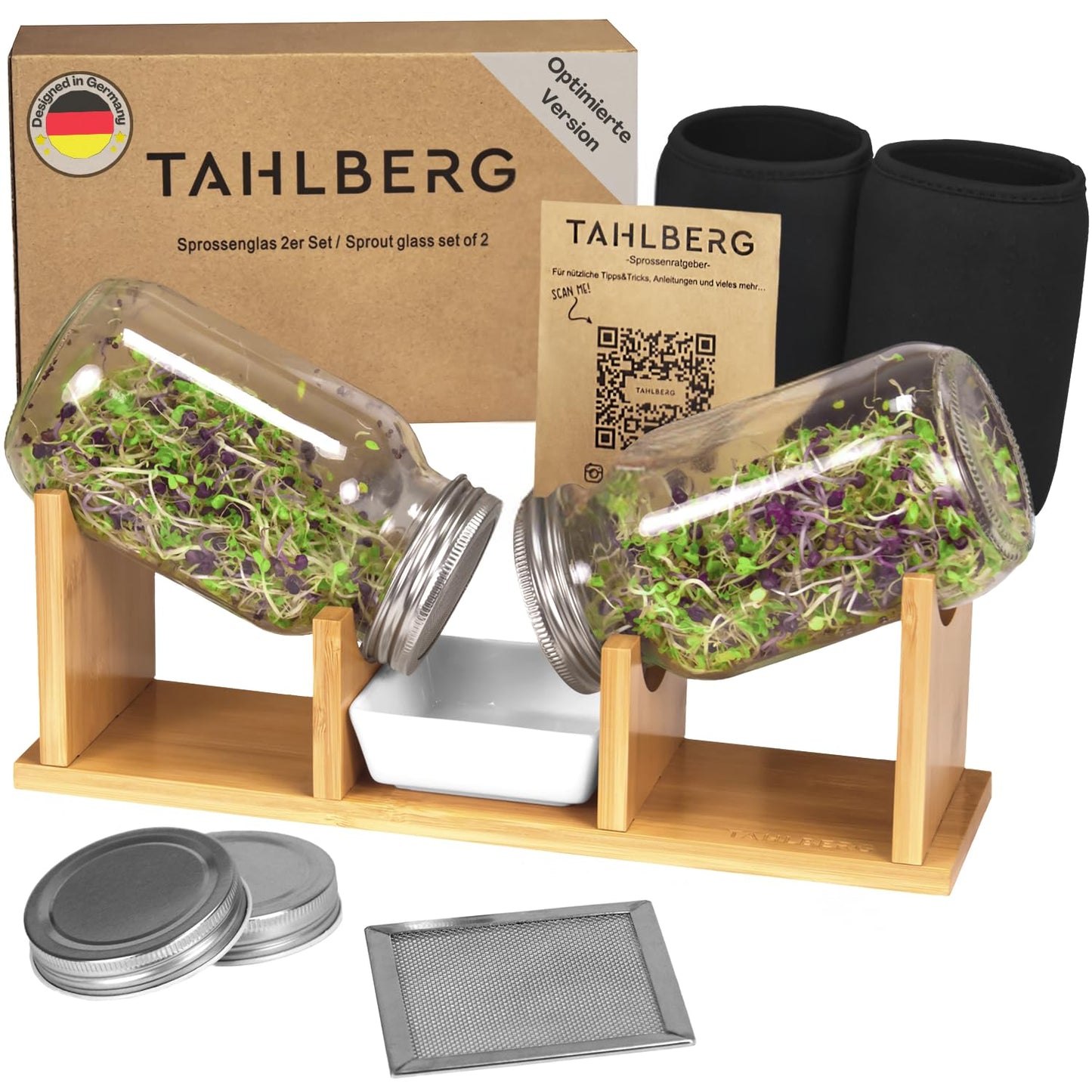 2er-Set Sprossenglas mit Zubehör