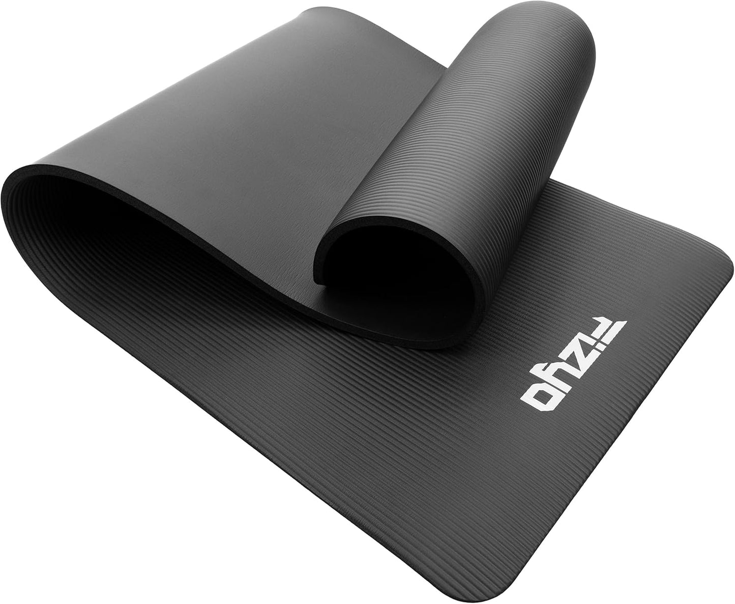 Rutschfeste Yogamatte, 190 x 60 x 1.5 cm, Schwarz 190x60x1.5 cm