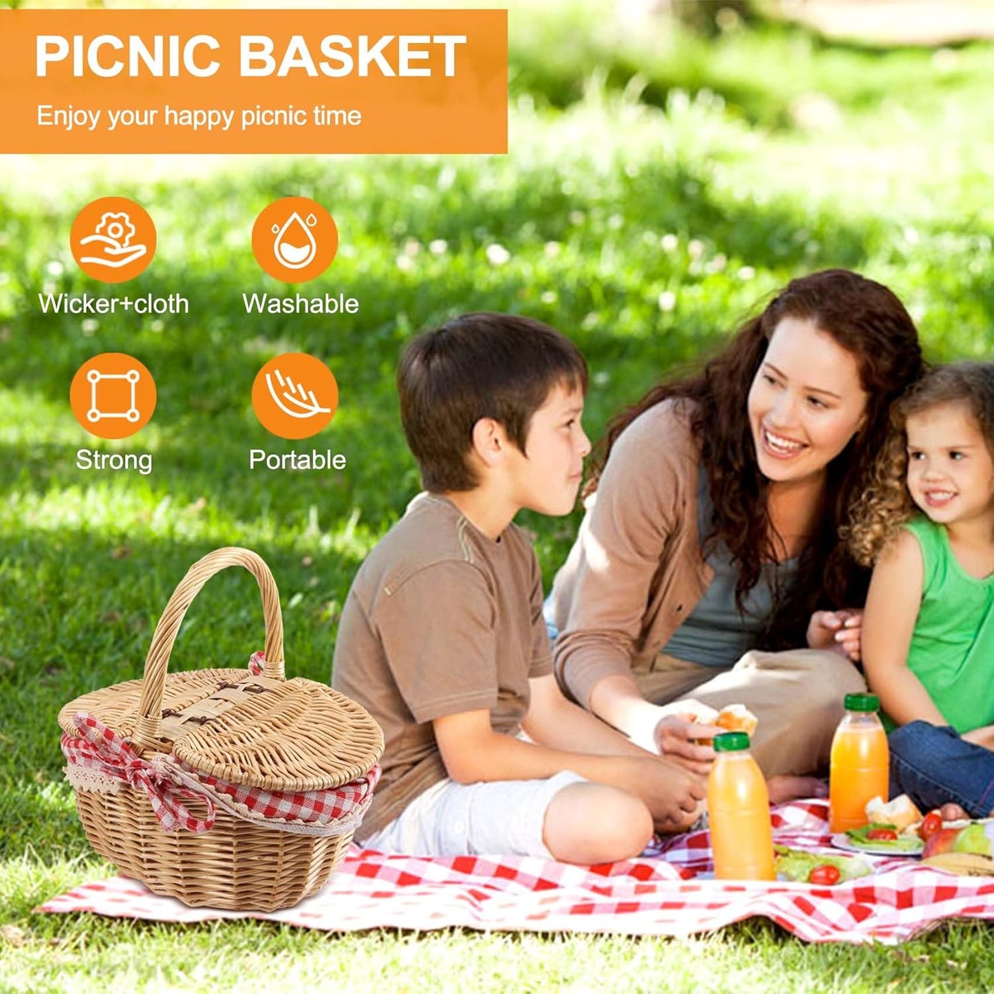 Picknickkorb mit Deckel