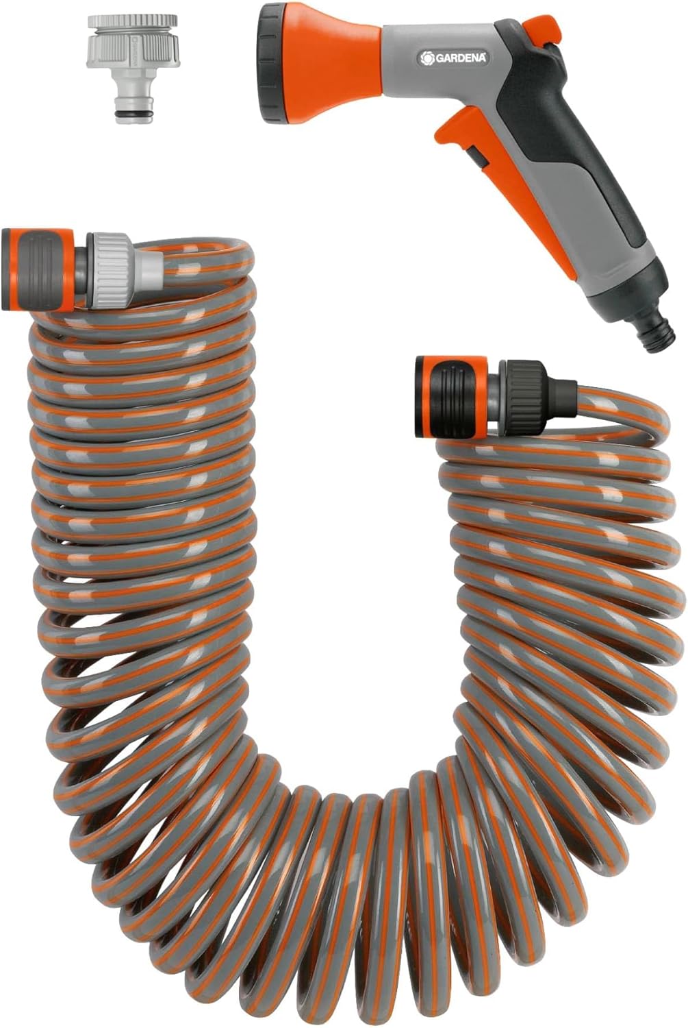 Spiralschlauch-Set mit Rückstellkraft (10m)