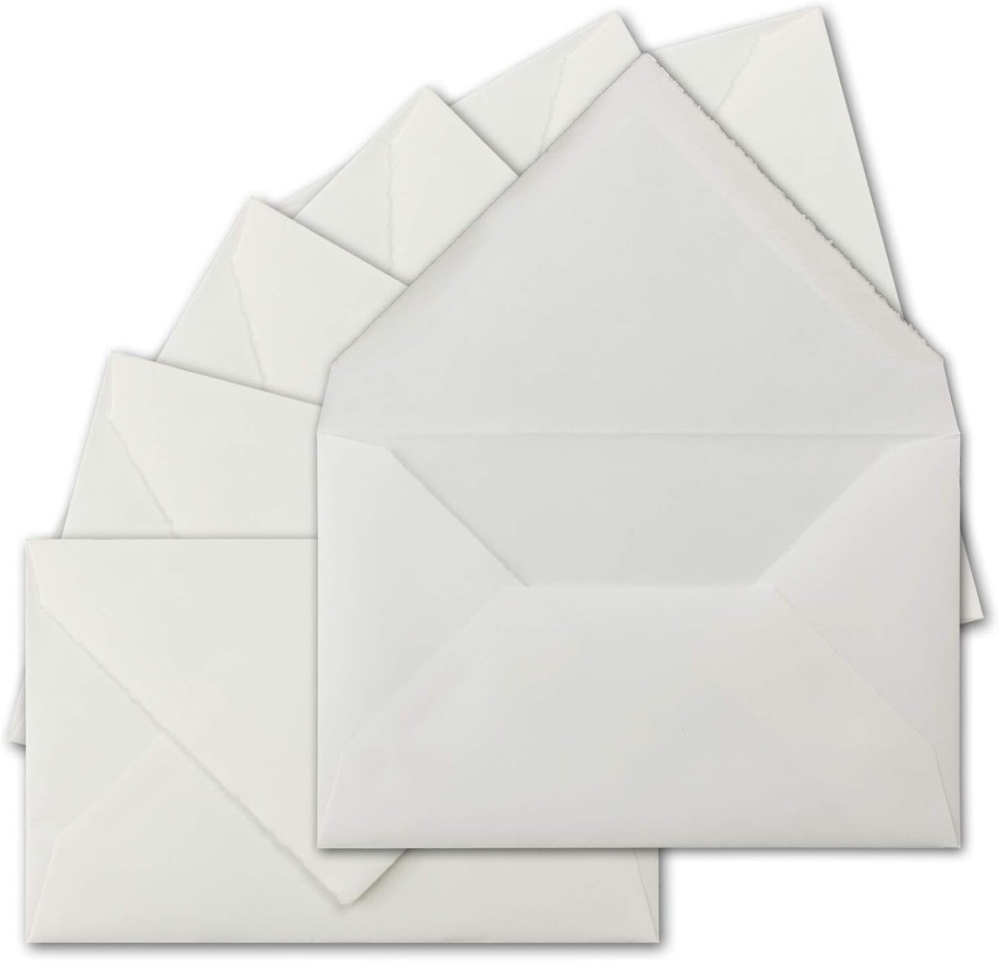 Vintage Briefumschläge C6 Büttenpapier (75 Stück)