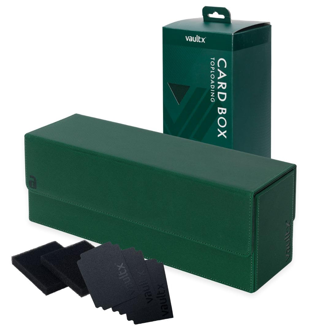 Aufbewahrungsbox für Trading Cards, mit Trennwänden, Green