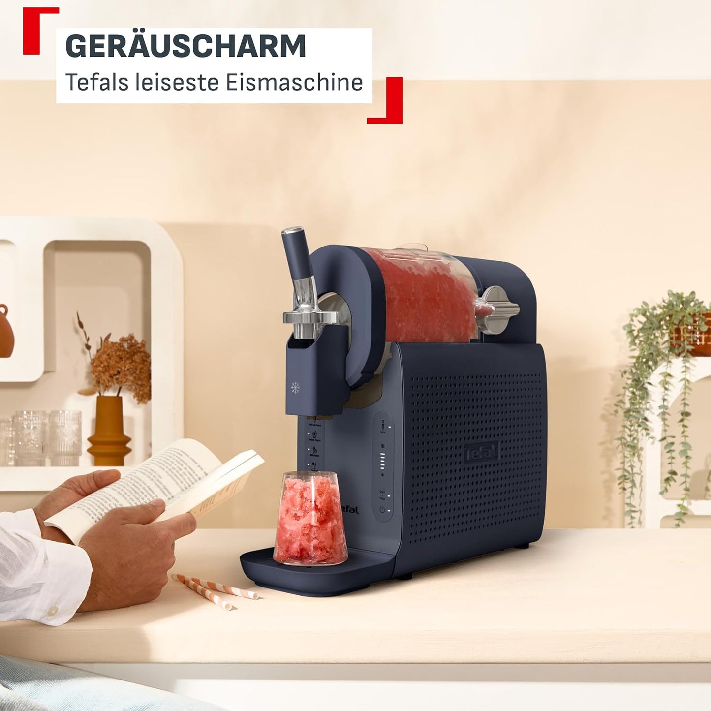 Slush- und Softeismaschine IG8024E0, Instant Softeis- & Slushmaschine inkl. 2 Eisbehälter