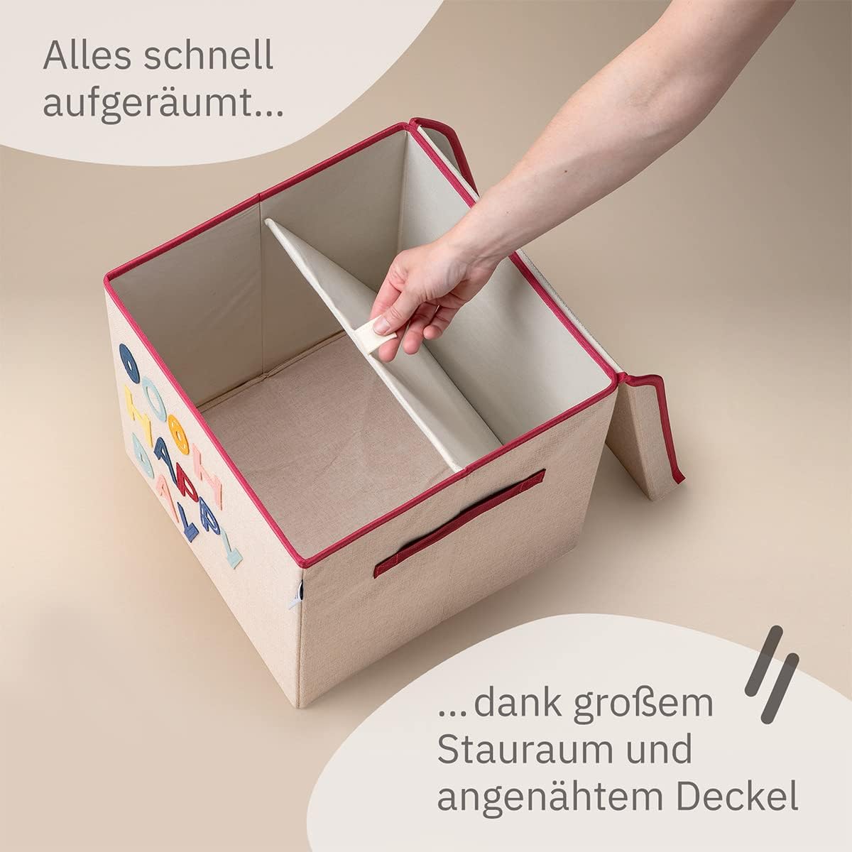 Aufbewahrungsbox mit Deckel, Happy Day