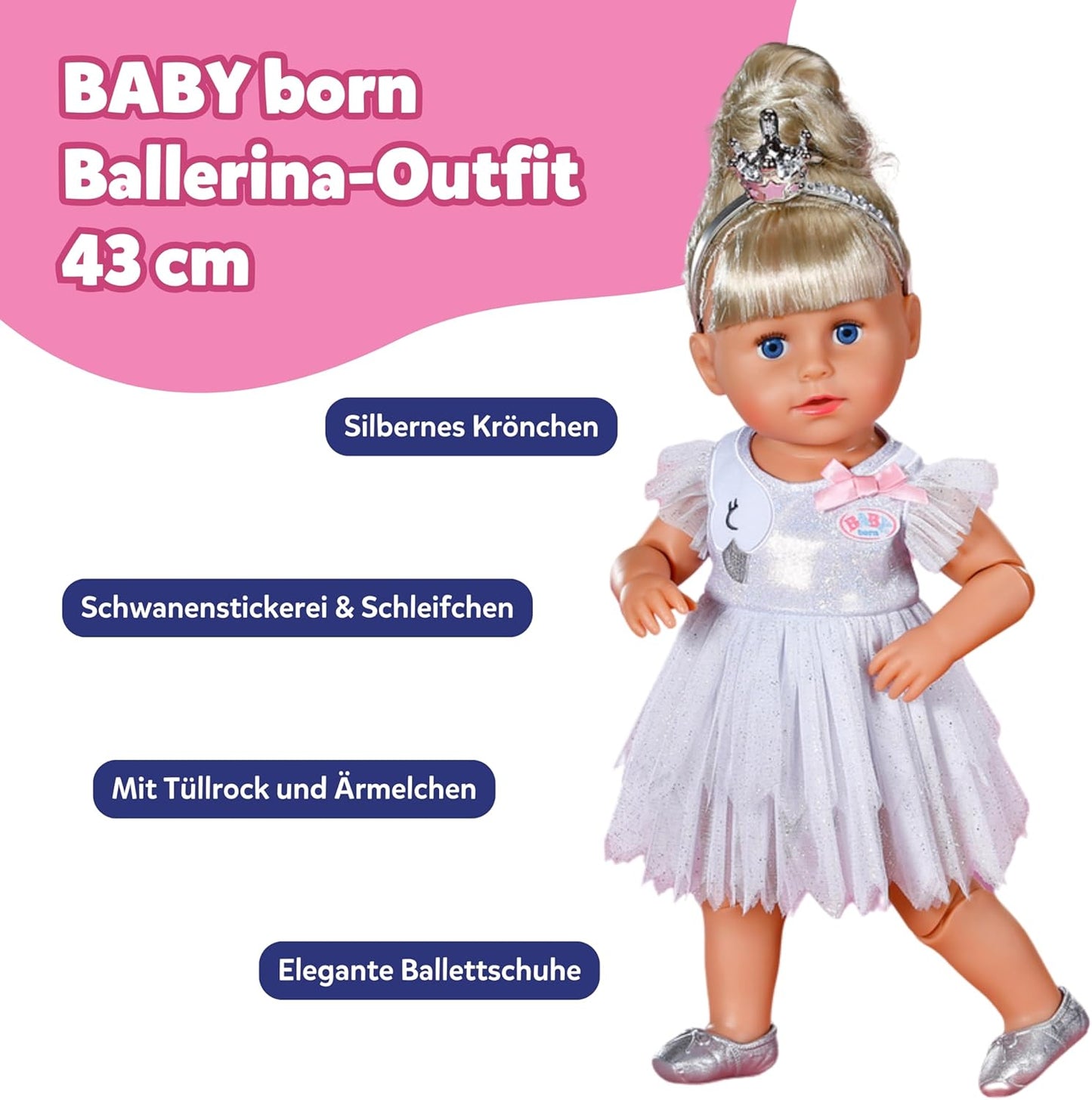 Ballerina-Outfit für Puppen