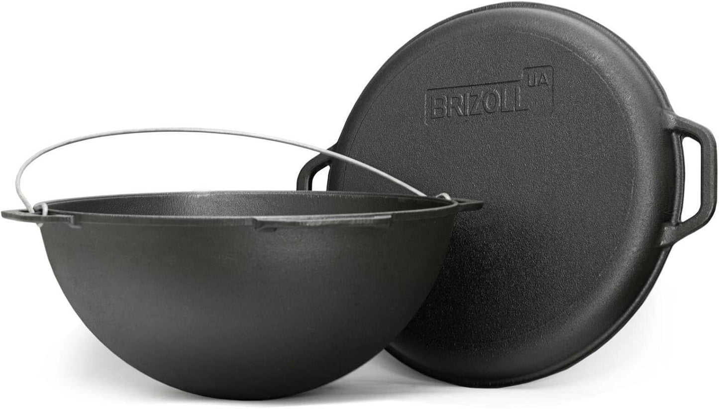 Utschak mit Kazan, Ø36 cm + 8 L Deckel-bratpfanne Grill