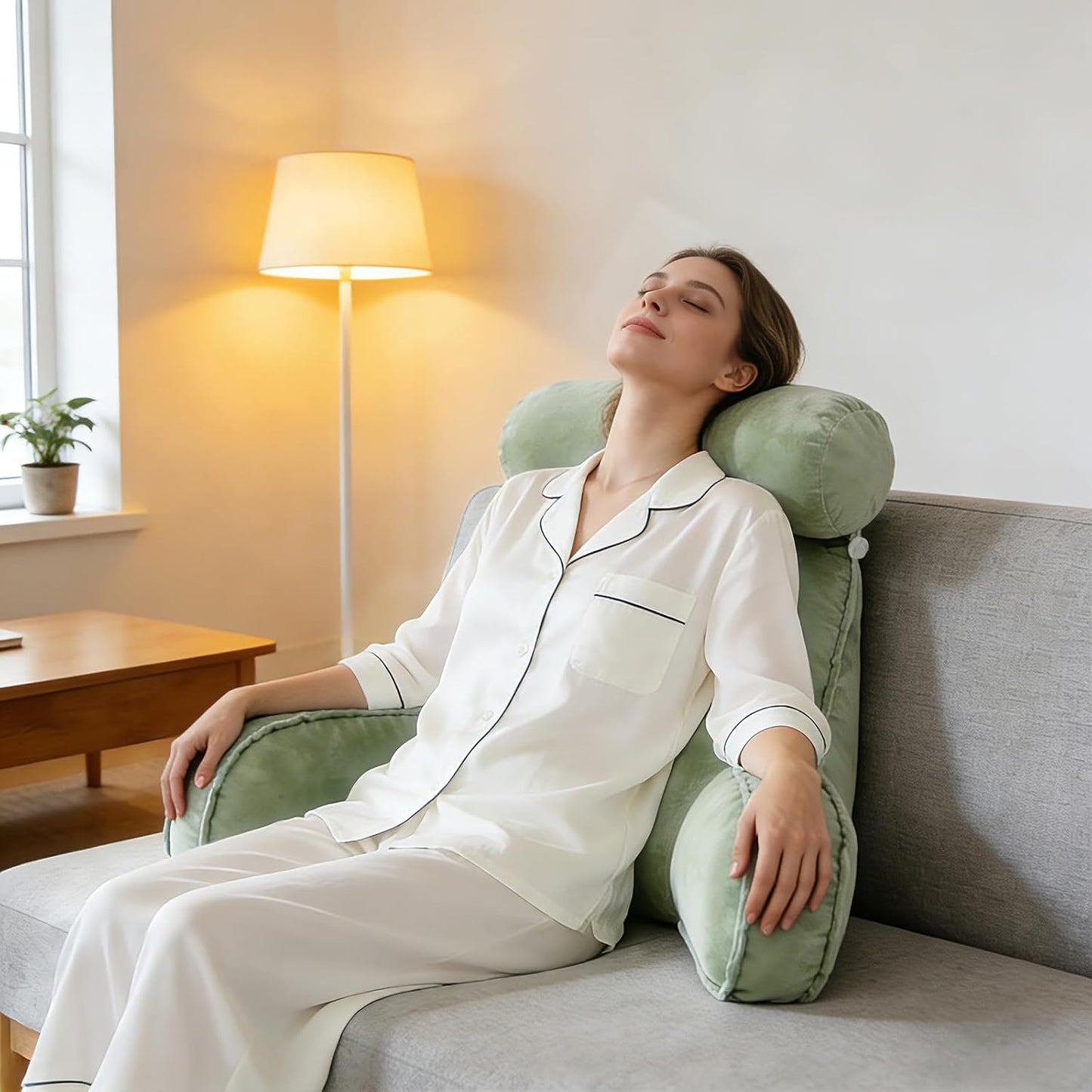 Ergonomisches Lesekissen mit abnehmbarem Kopfkissen
