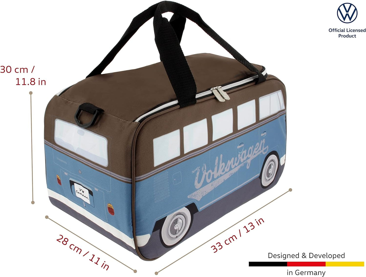 VW-Bus Kühltasche BUCB05, Petrol/Braun