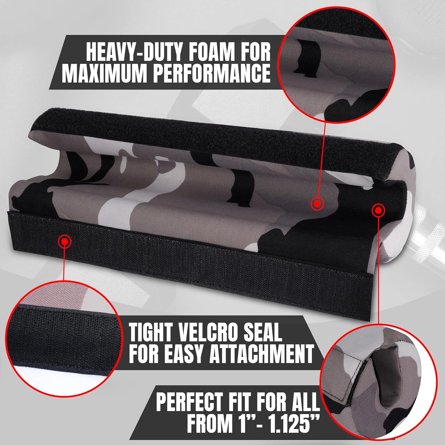 Barbell Pad, Camo Gray