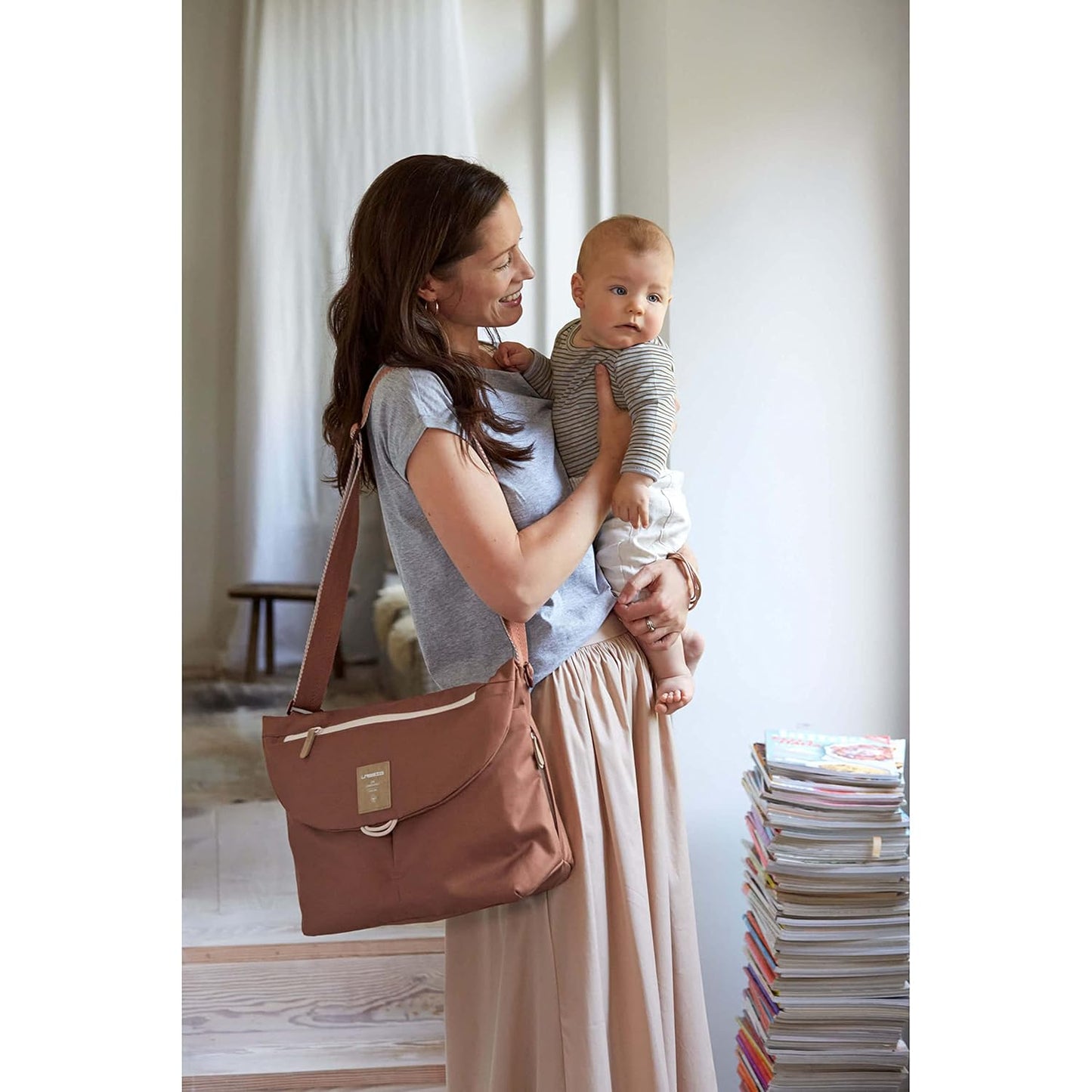 Baby Wickeltasche Manu, Rust