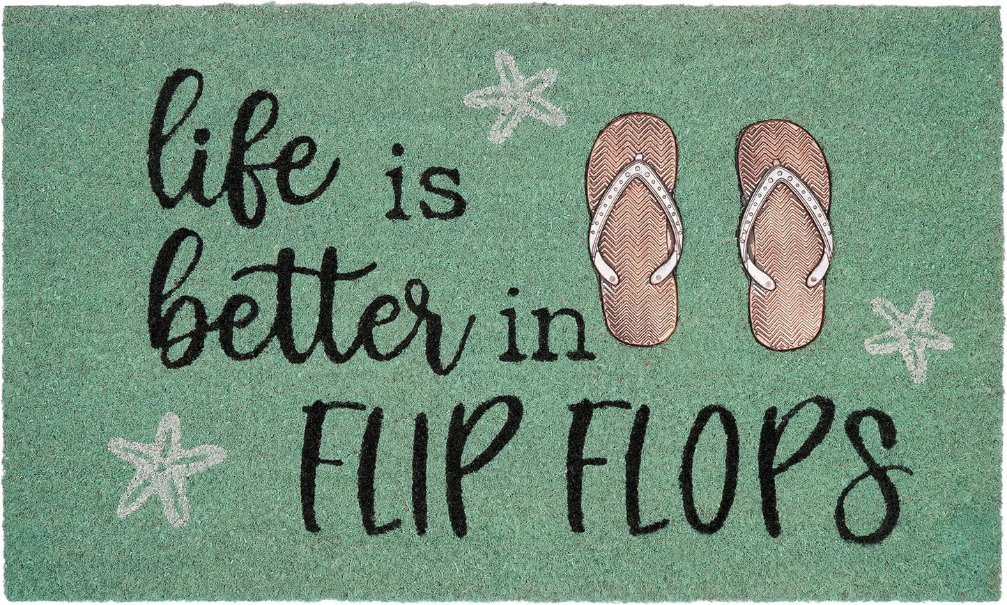 Antirutsch Fussmatte, Life Is Better in Flip Flops