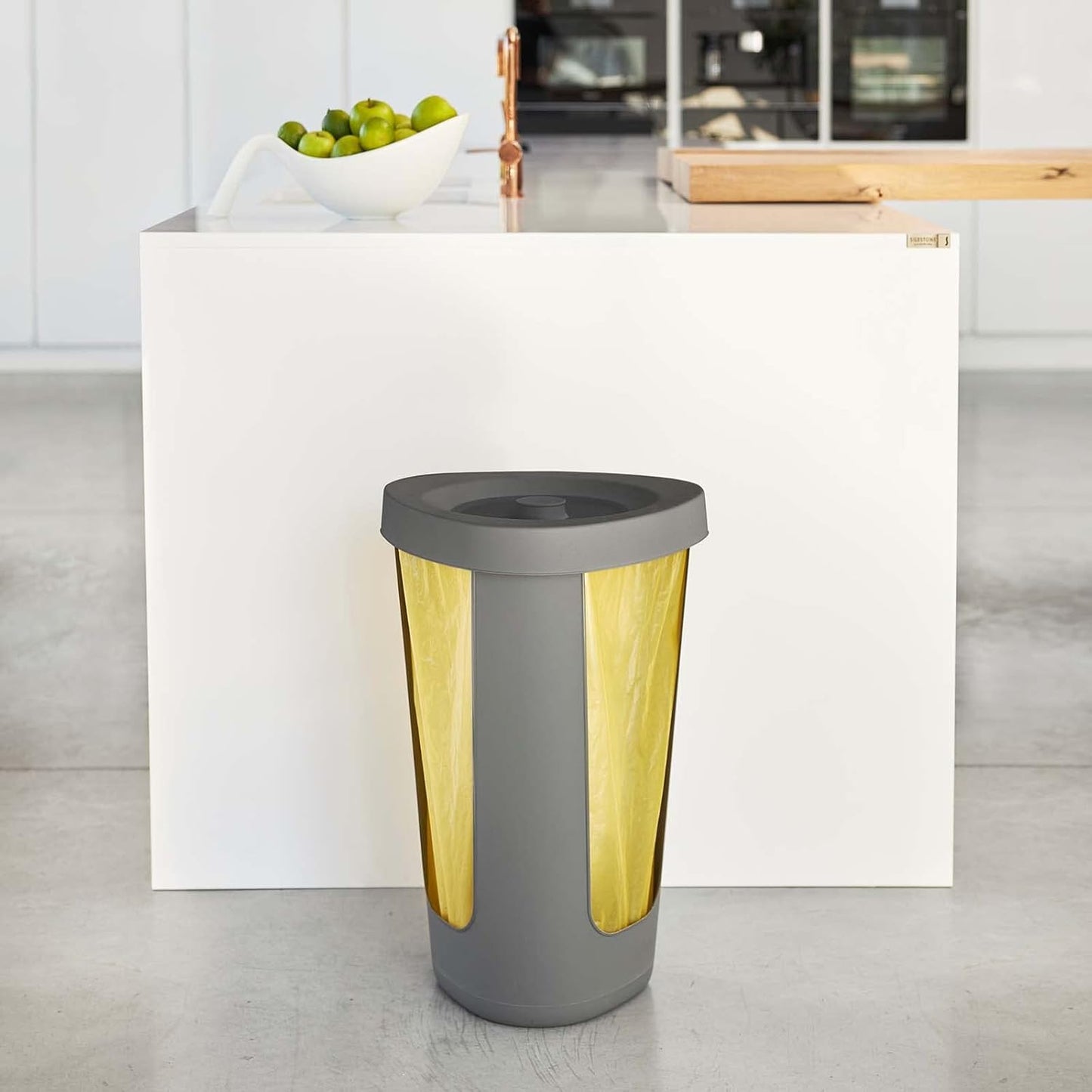 3er-Set Müllsackständer, 3 x Müllsackständer Anthrazit