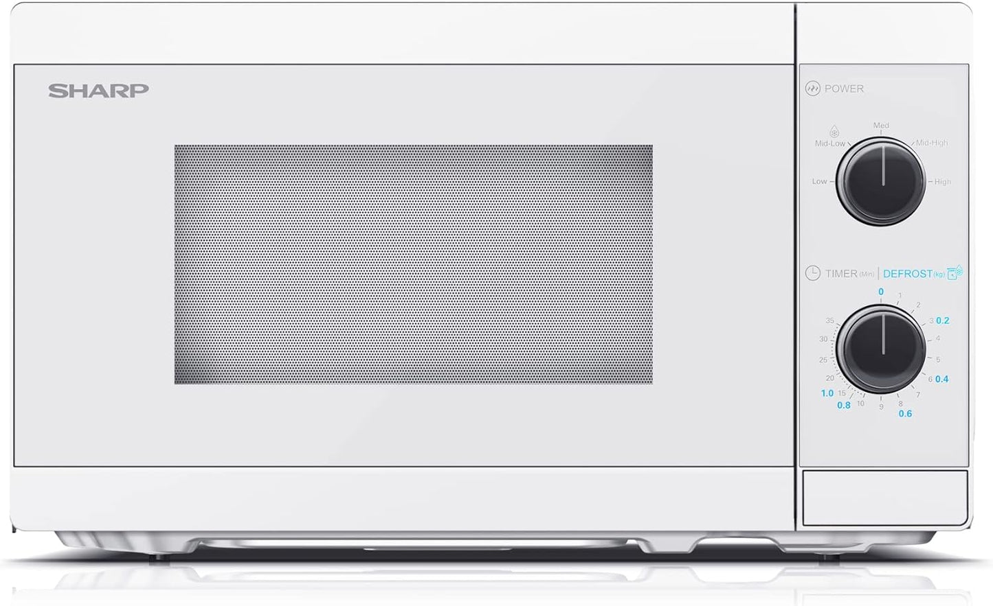 Mikrowelle YC-MS01E-C mit Auftaufunktion, Kristallweiss