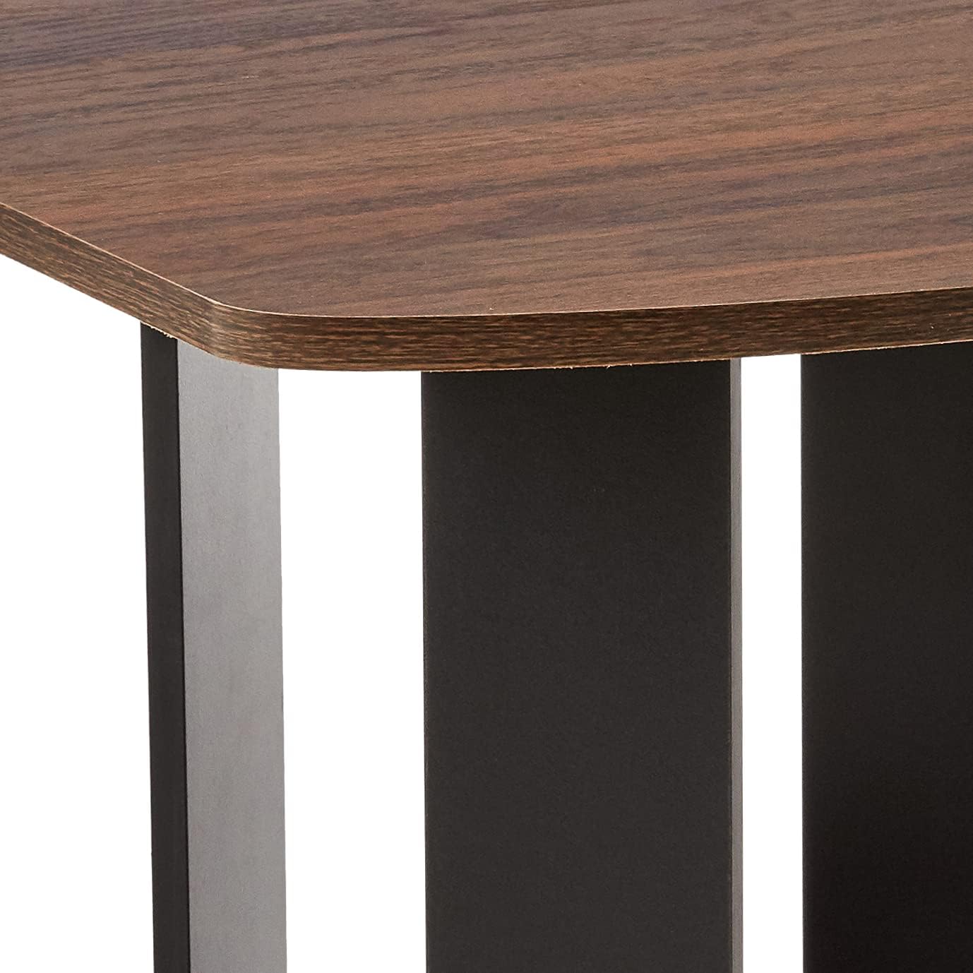 2er Set Columbia Beistelltisch, 2er Set Columbia Walnut/Schwarz
