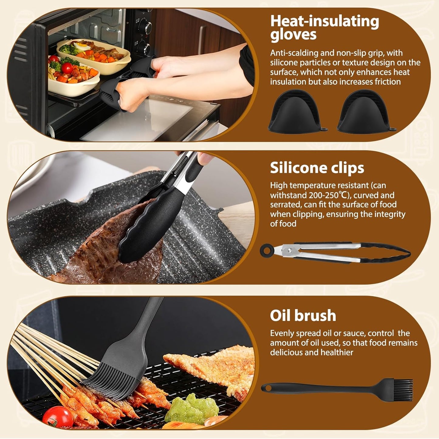 12-teiliges Airfryer Zubehör-Set für Philips Airfryer 2000 Series