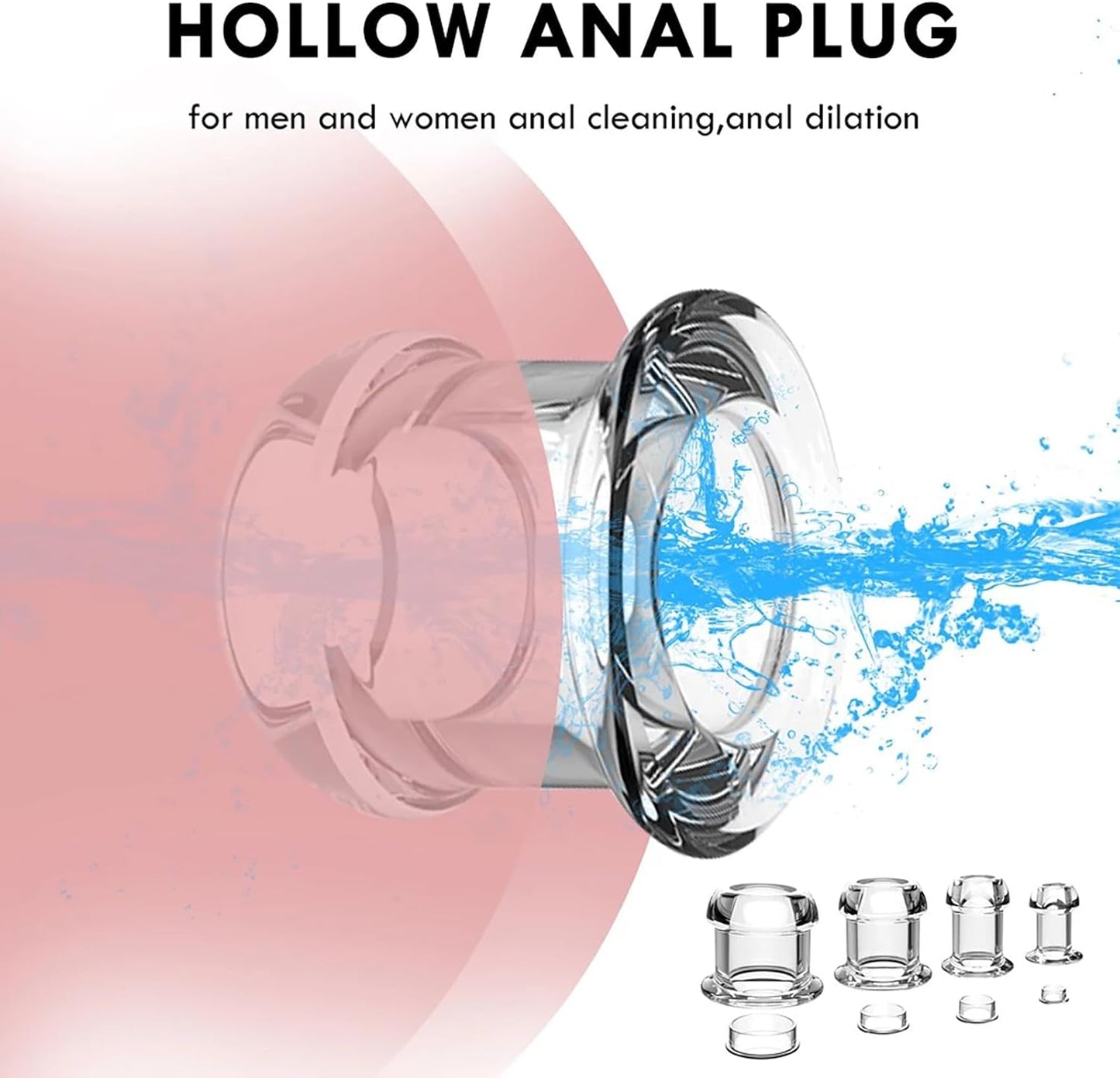 Analplugset mit Tunnel-Design, S+m+l+xl