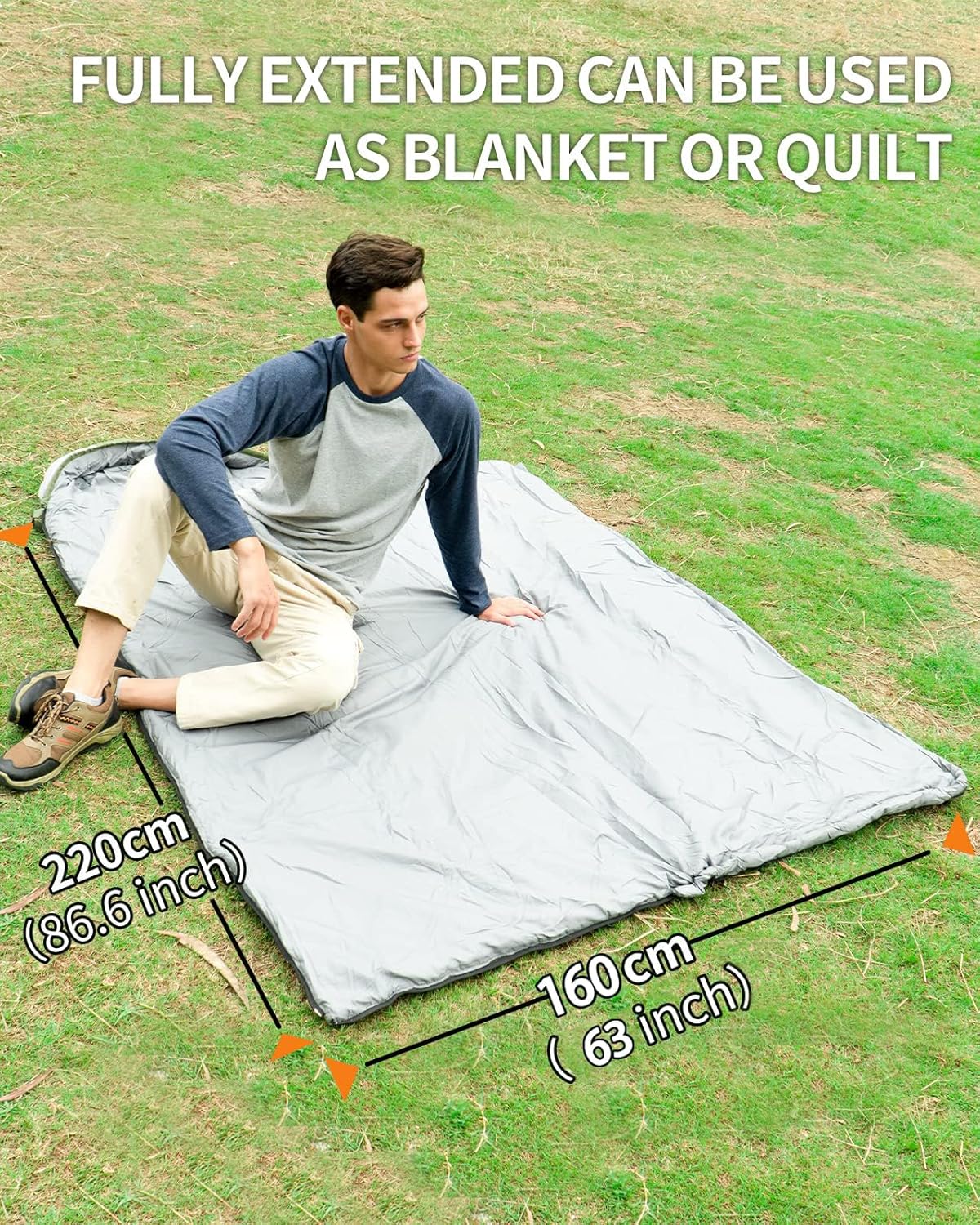 Ultraleichter Sommerschlafsack, 0.8 kg