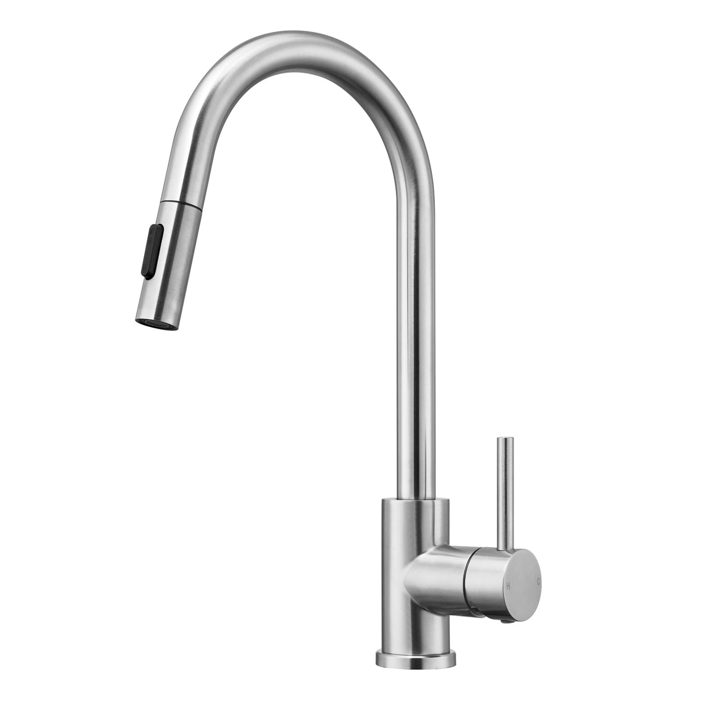 Küchenarmatur mit Ausziehfunktion, 360° drehbar, Gebürstetes Nickel