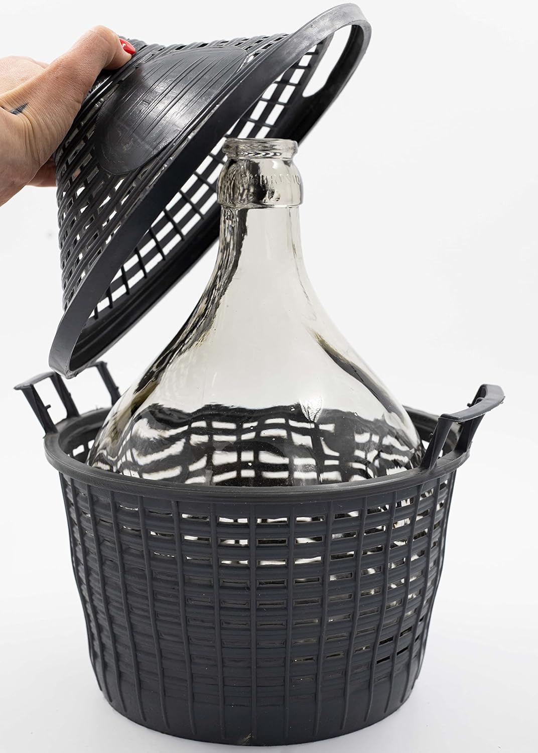 Glasgärballon mit Gärröhrchen, 15L, Schmaler mit Set 15000 ml