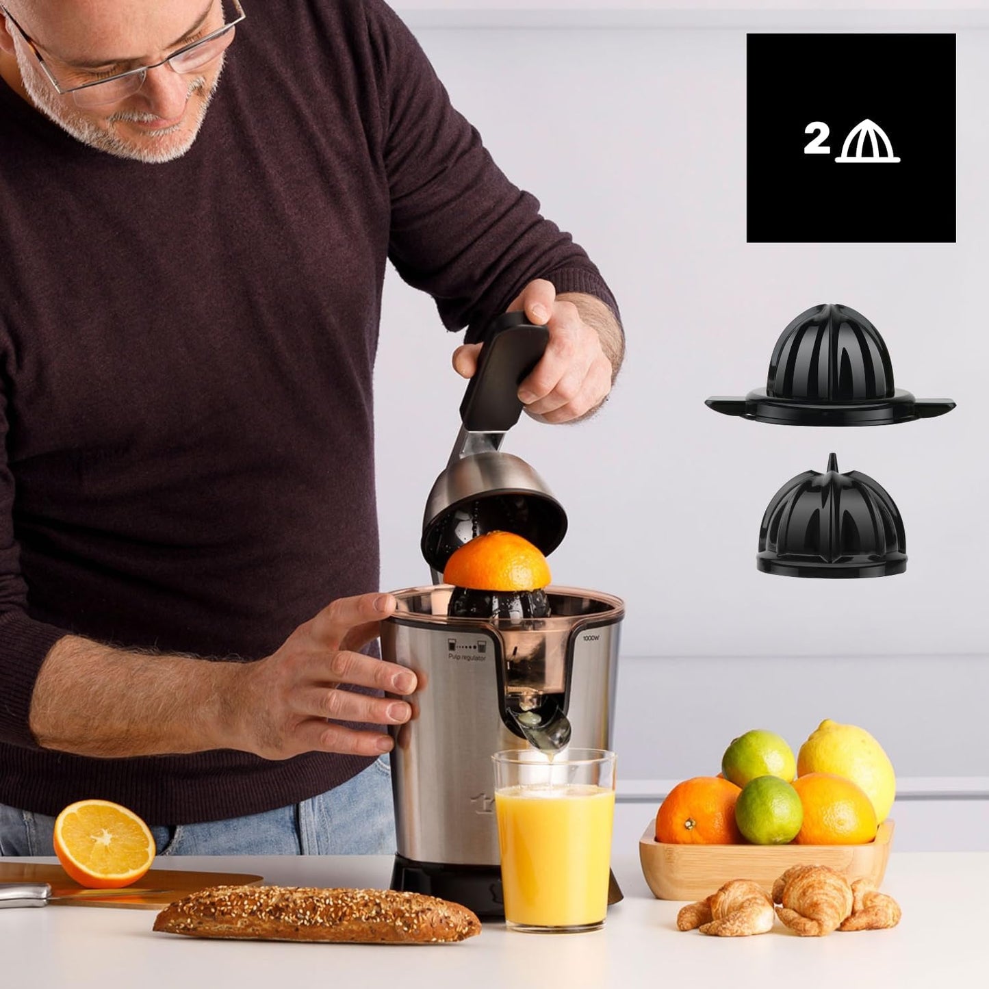 Zitruspresse Easy Press 1000 Legend, 1000W|Edelstahl