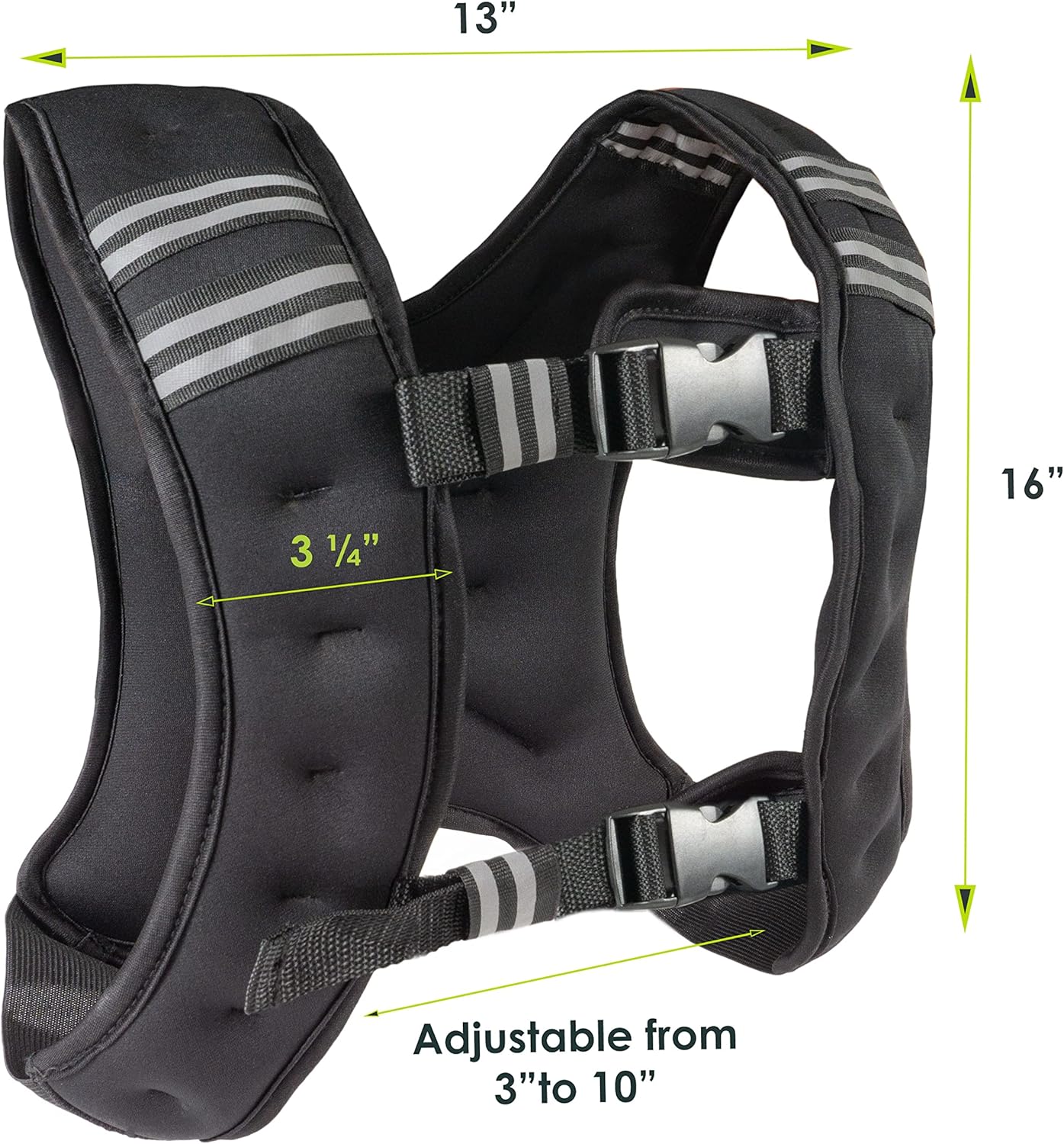 Trainingsweste für Gewichtheben & Fitness, Schwarz 4,5 kg