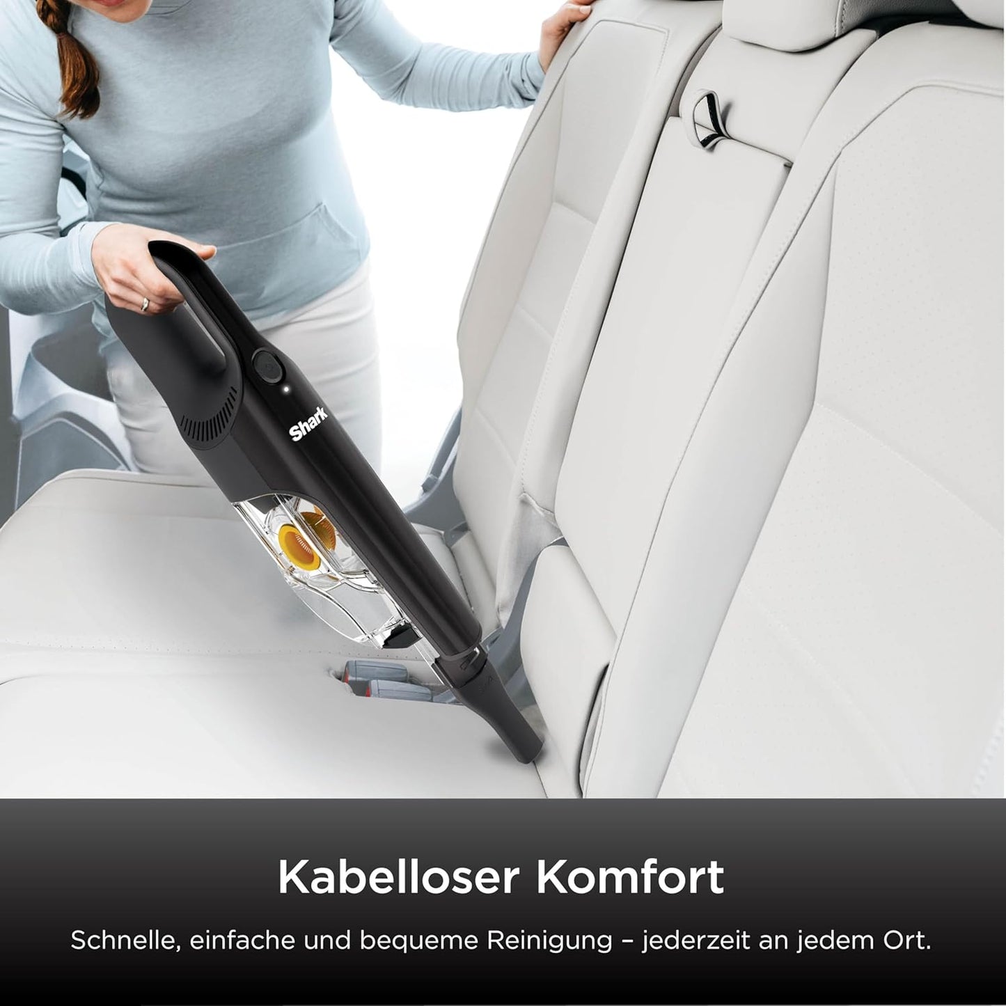 Kabelloser Handstaubsauger, 10 Minuten Laufzeit + 0.45l Schwarz-gelb