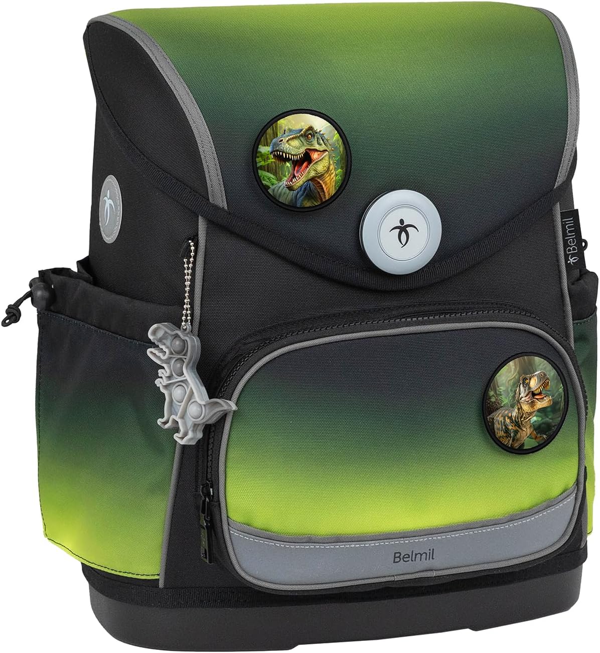 5-teiliges ergonomisches Schulranzen-Set, Black Green 2