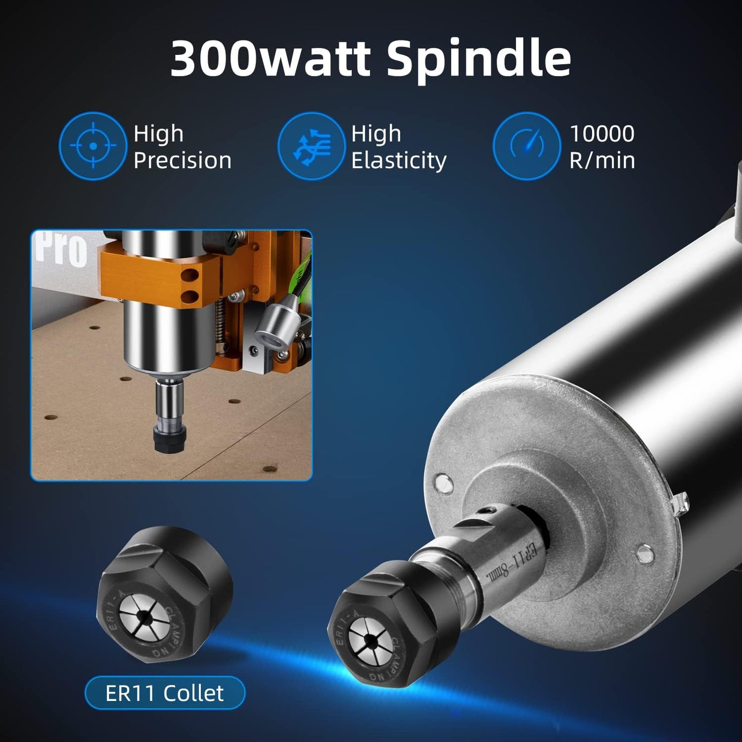 CNC Fräse Spindelmotor Kit (300W, luftgekühlt)