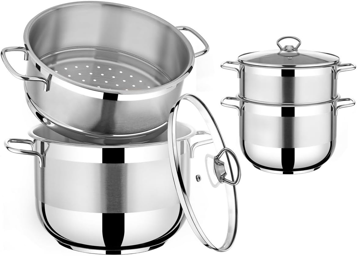 Couscoussiere Edelstahl-Dampfgarer (6 Liter)
