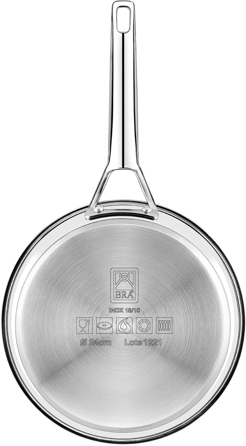 Set mit Edelstahl-Bratpfannen (3 Stück, 20-26 cm), 20.24 y 26 cm