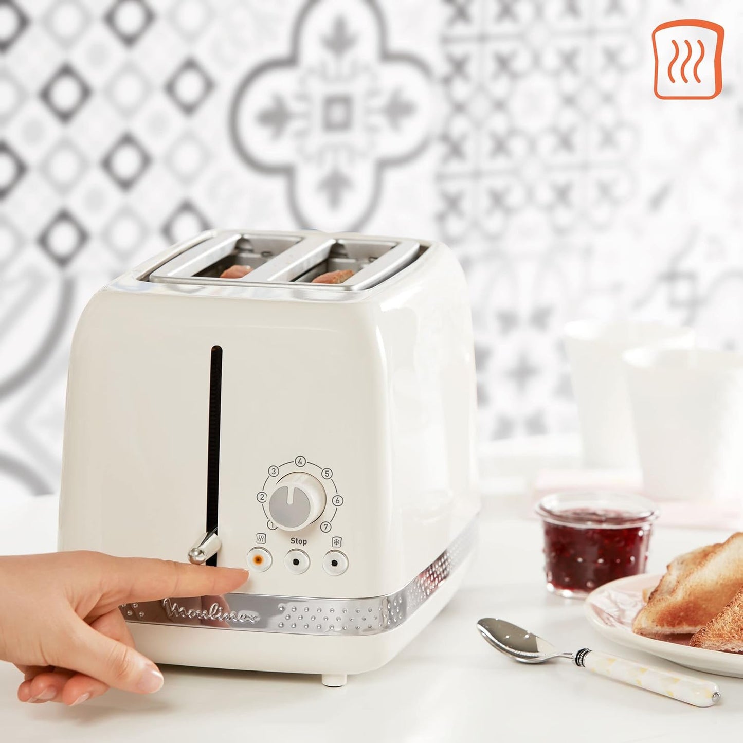 Broodrooster Soleil LT300A10 mit 2 Schlitzen, Toaster mit 2 Schlitzen