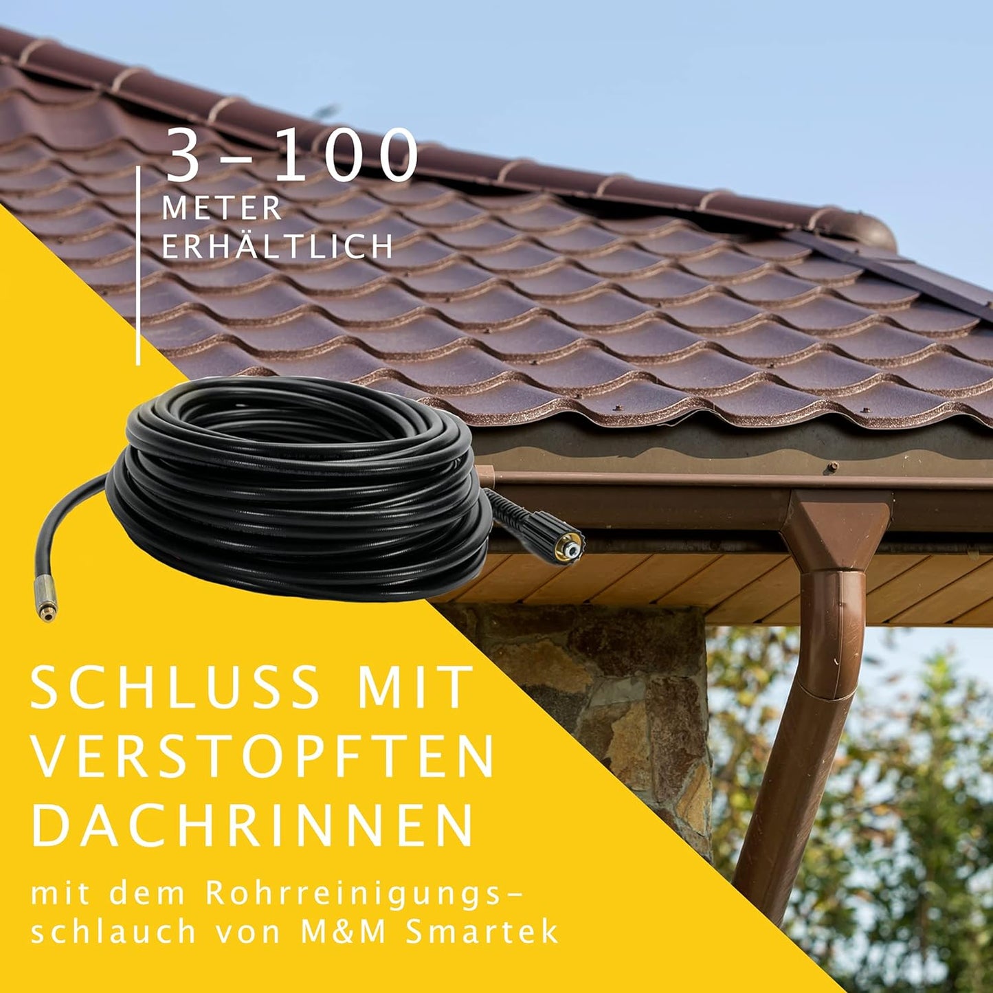 Rohrreinigungsschlauch Set PROFESSIONAL, 20 Meter