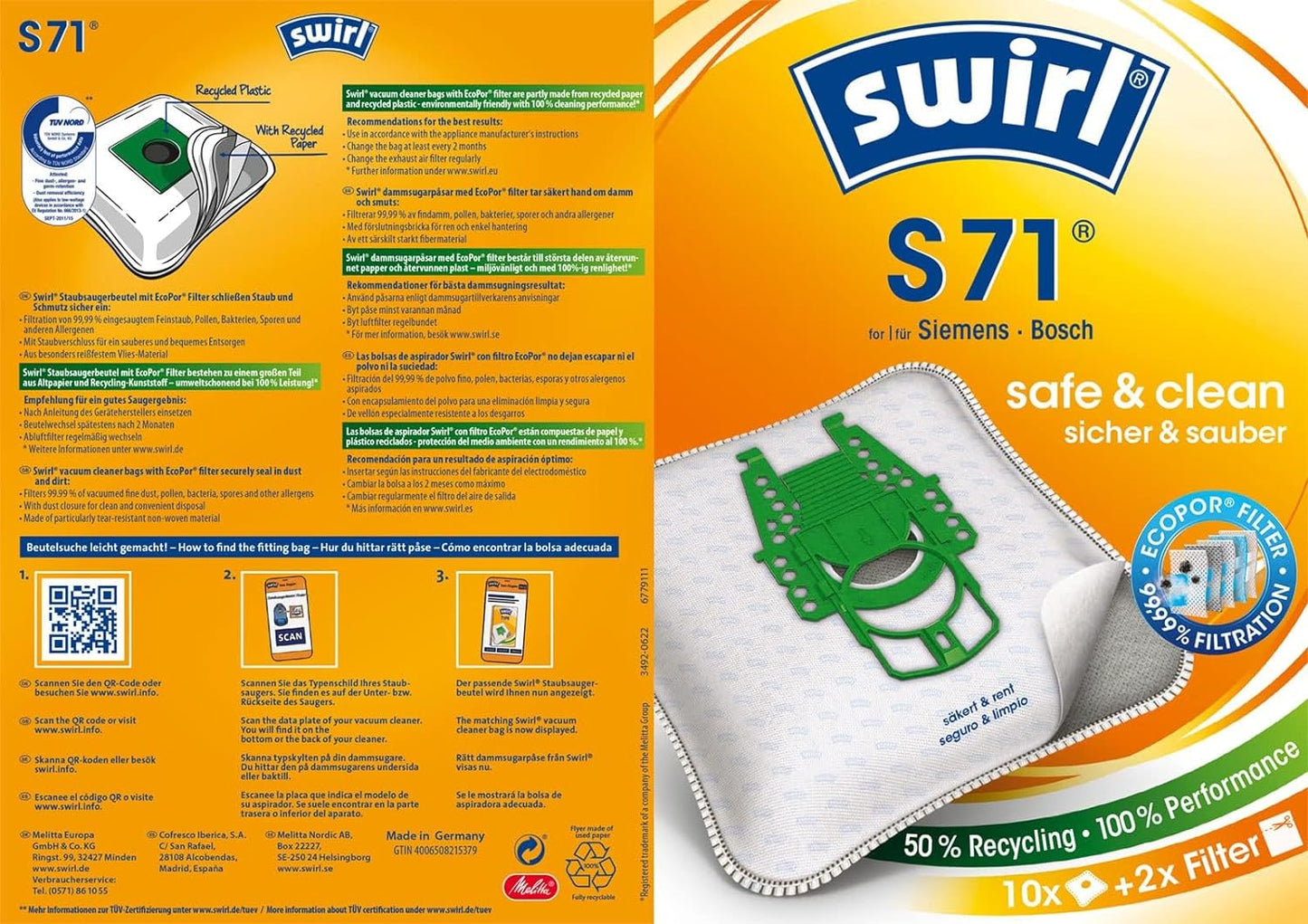 S 71 EcoPor, S71 EcoPor / 10 Pack