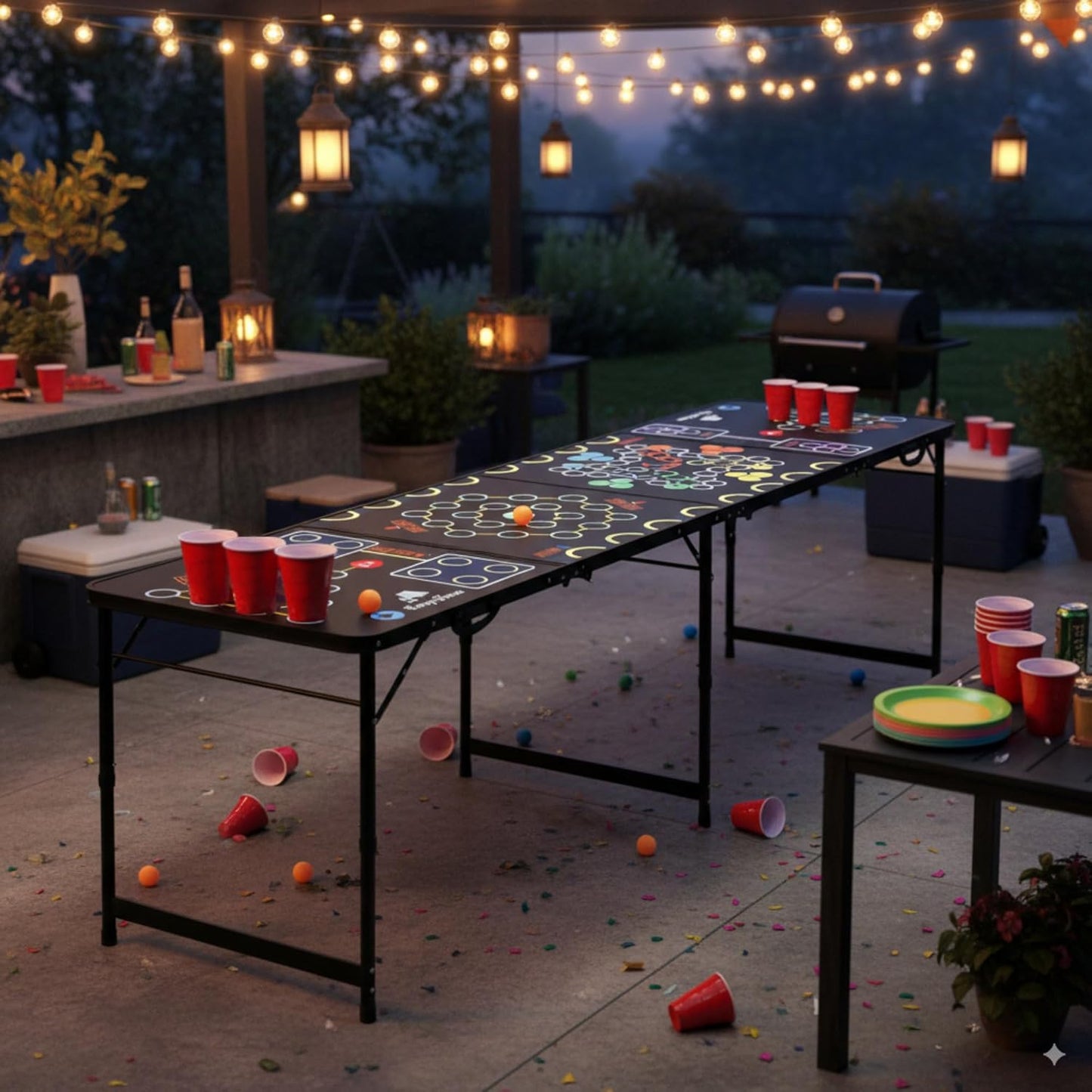 Multigame Bierpong Tisch (klappbar), Tisch einzeln