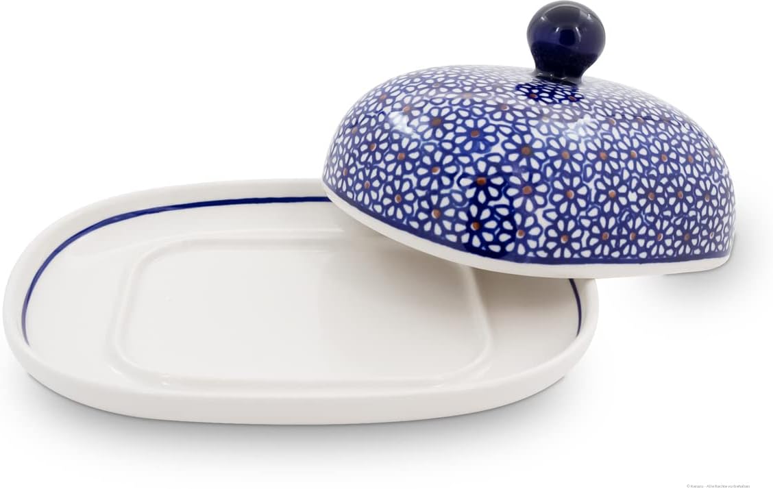 Butterdose mit Deckelgriff, Dekor 120 250 g