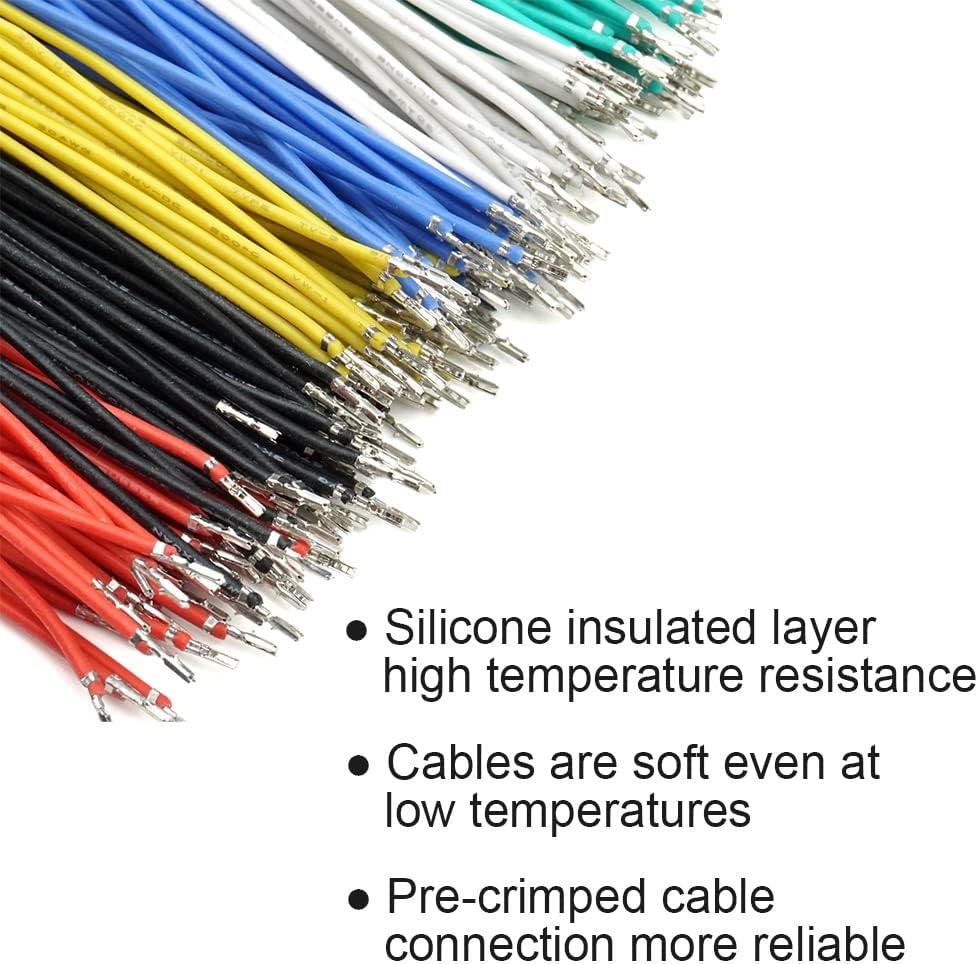 GH1.25-Stecker mit vorgecrimpten Silikonkabeln