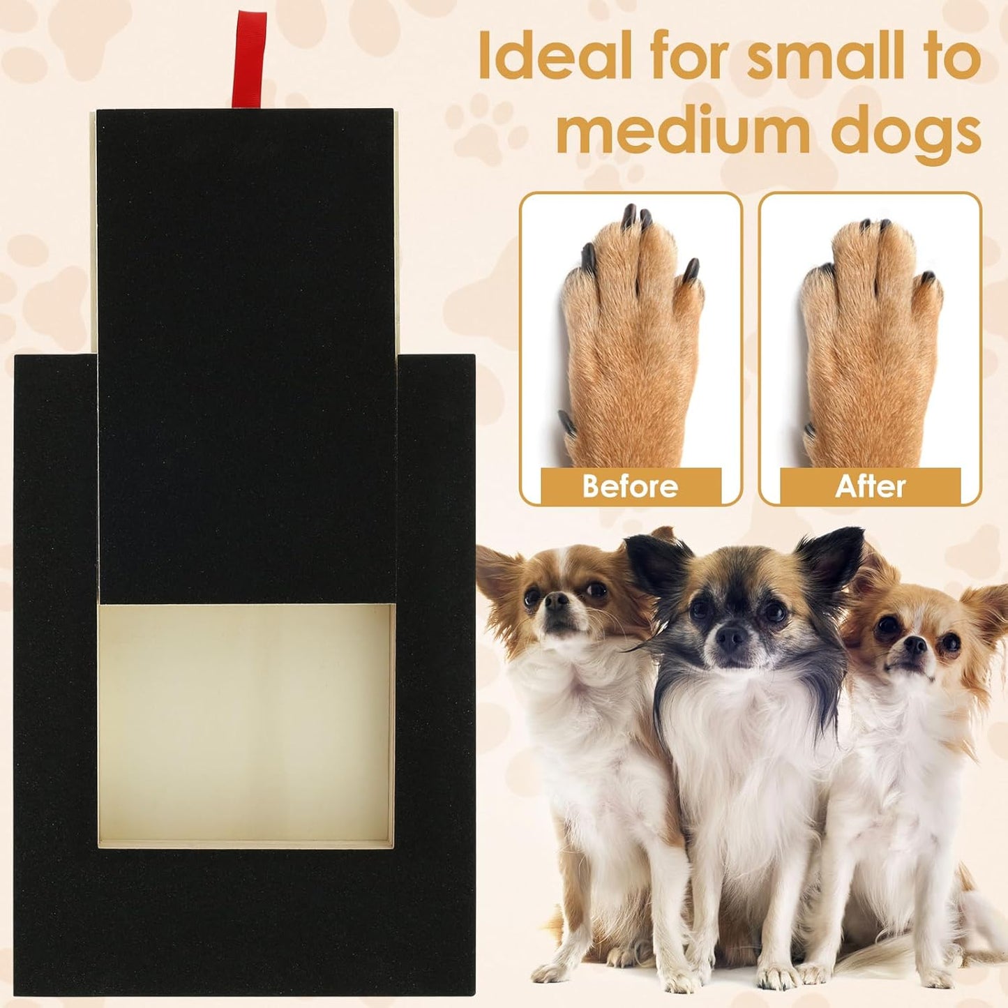 Kratzbrett für Hunde mit Leckerli Box, B